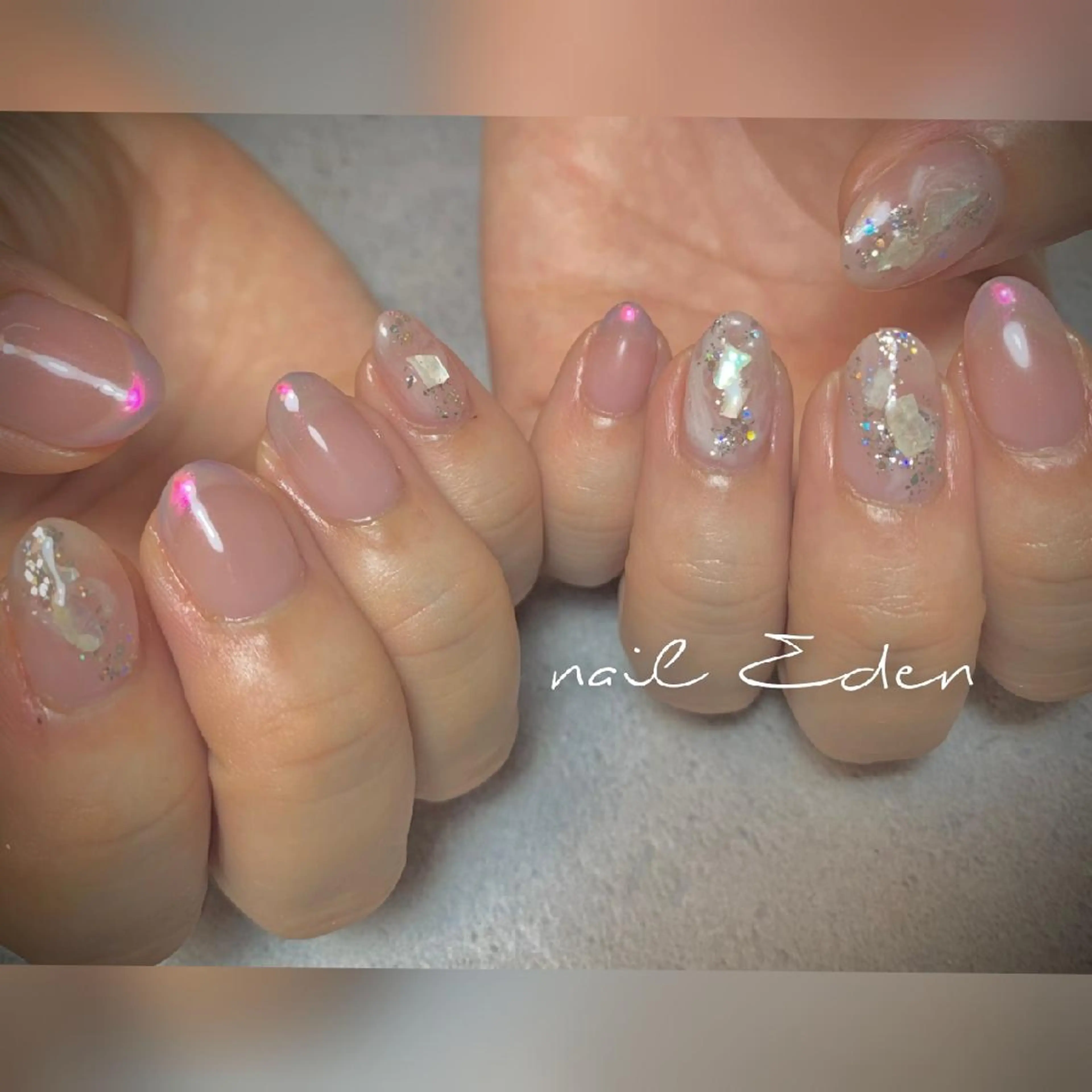 ネイル 持ち込み ハンドネイル ハンドケア Eden　private nail saron所属・Eden ♾️のネイルデザイン
