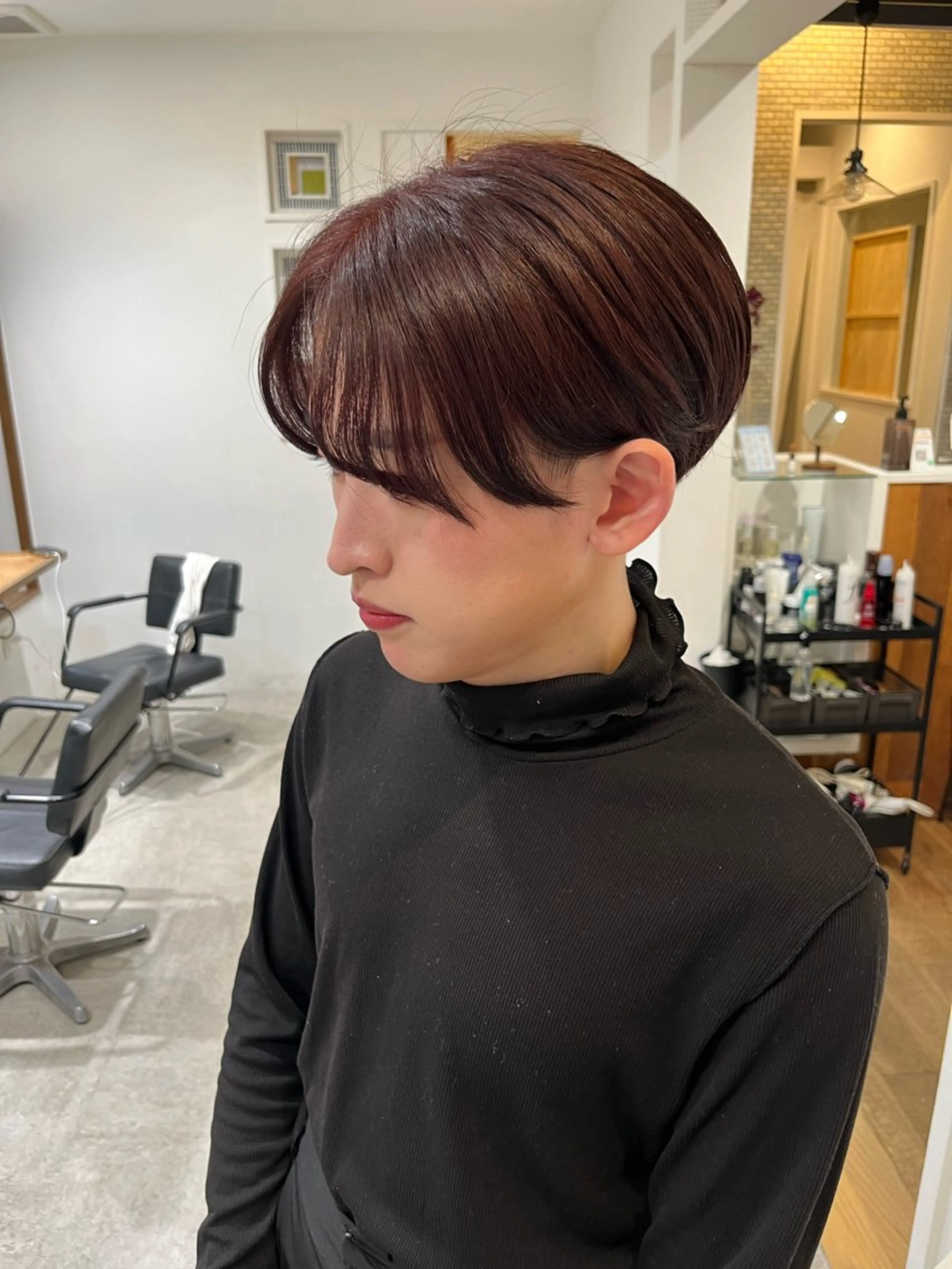 ショート トリートメント ヘアカラー トリートメント 無料カットモデル‪✨ ✂️Nanami🌷のヘアスタイル