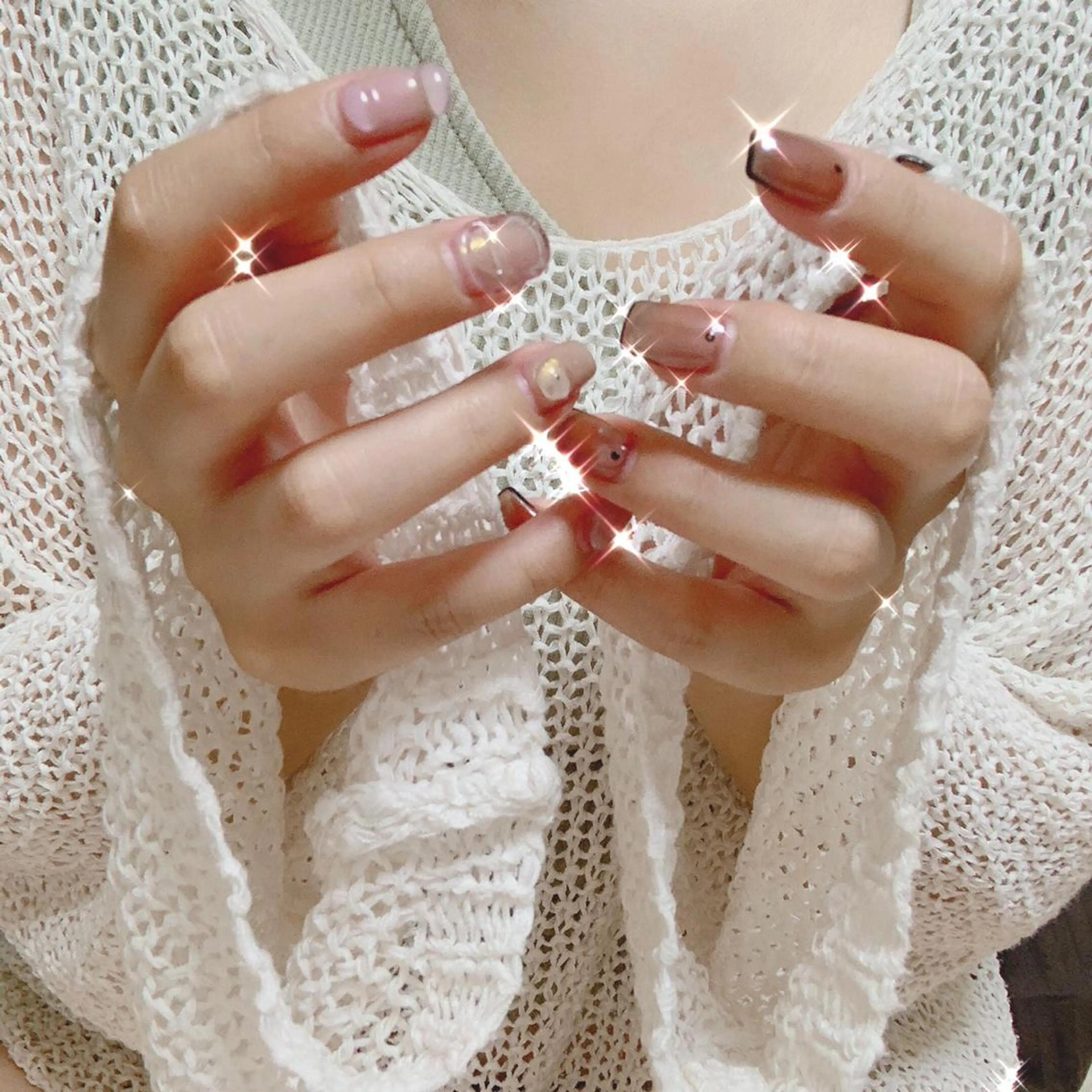 ネイル 持ち込み ニュアンスネイル Charme. NOBUKOのネイルデザイン