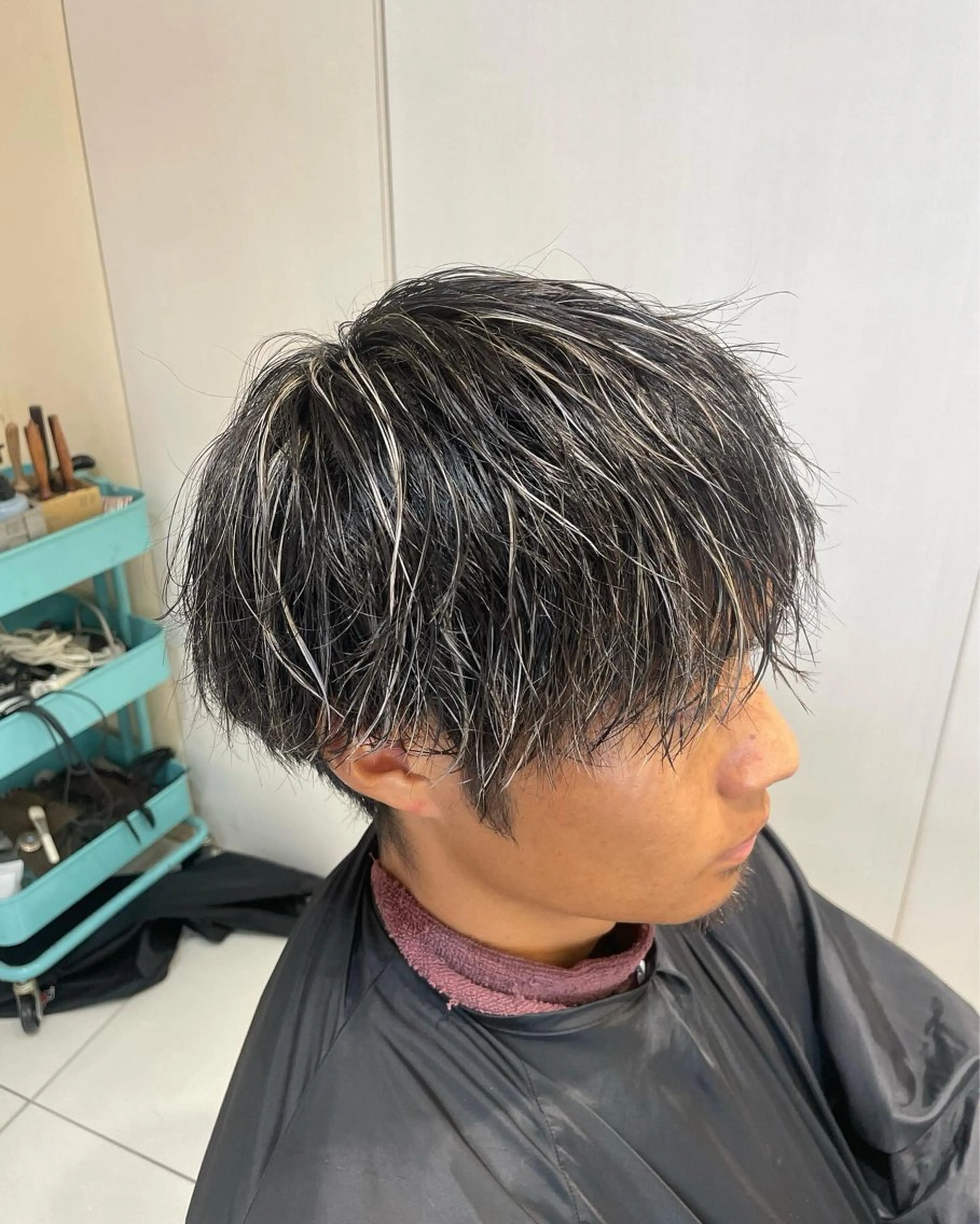 カラー メンズ 垢抜けヘア/メンズシ ョート/パーマ特化のヘアスタイル