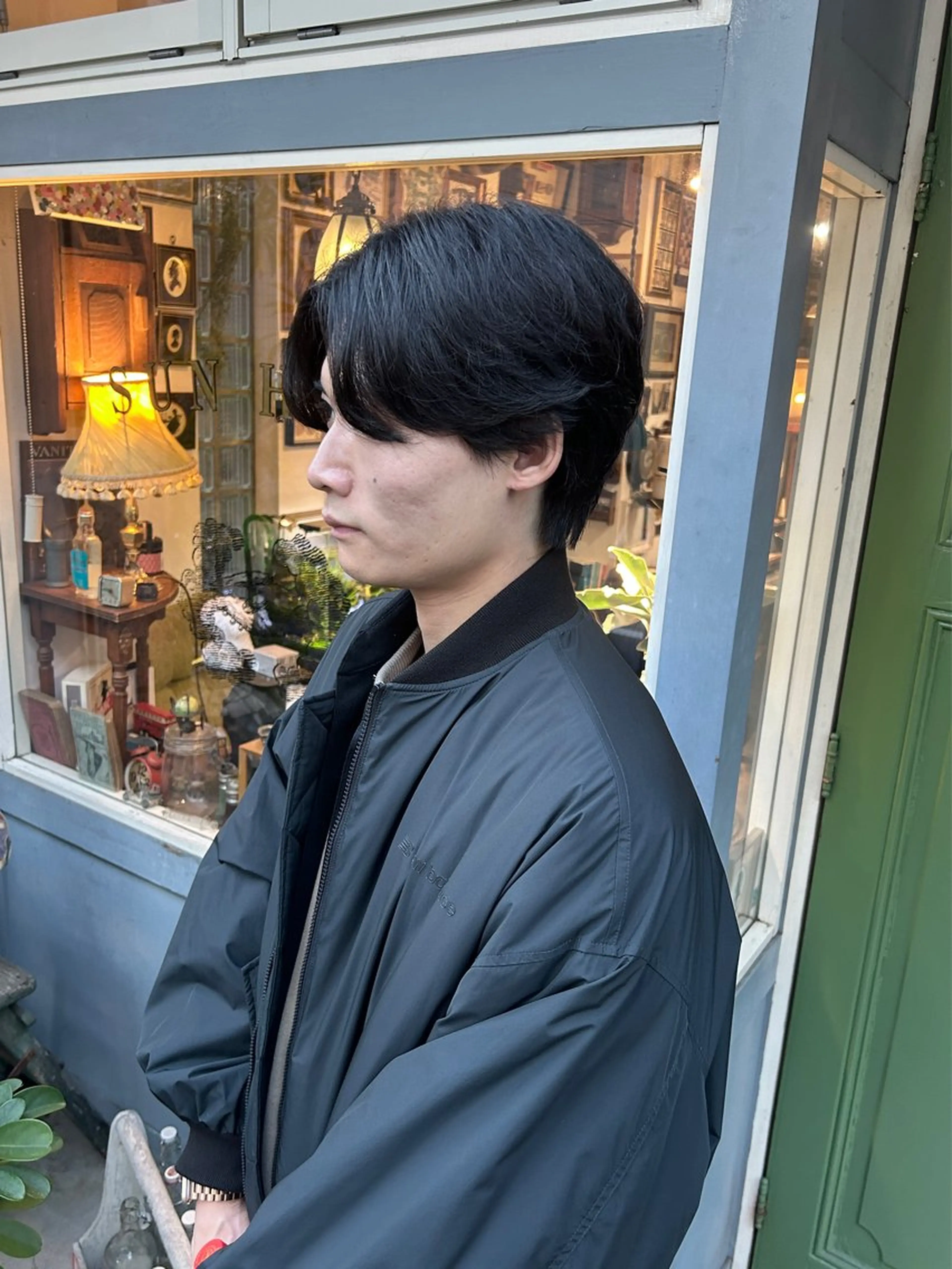 ショート パーマ メンズ メンズパーマ カット パーマ 清水千優/パーマ/透 明感カラー/メンズのヘアスタイル