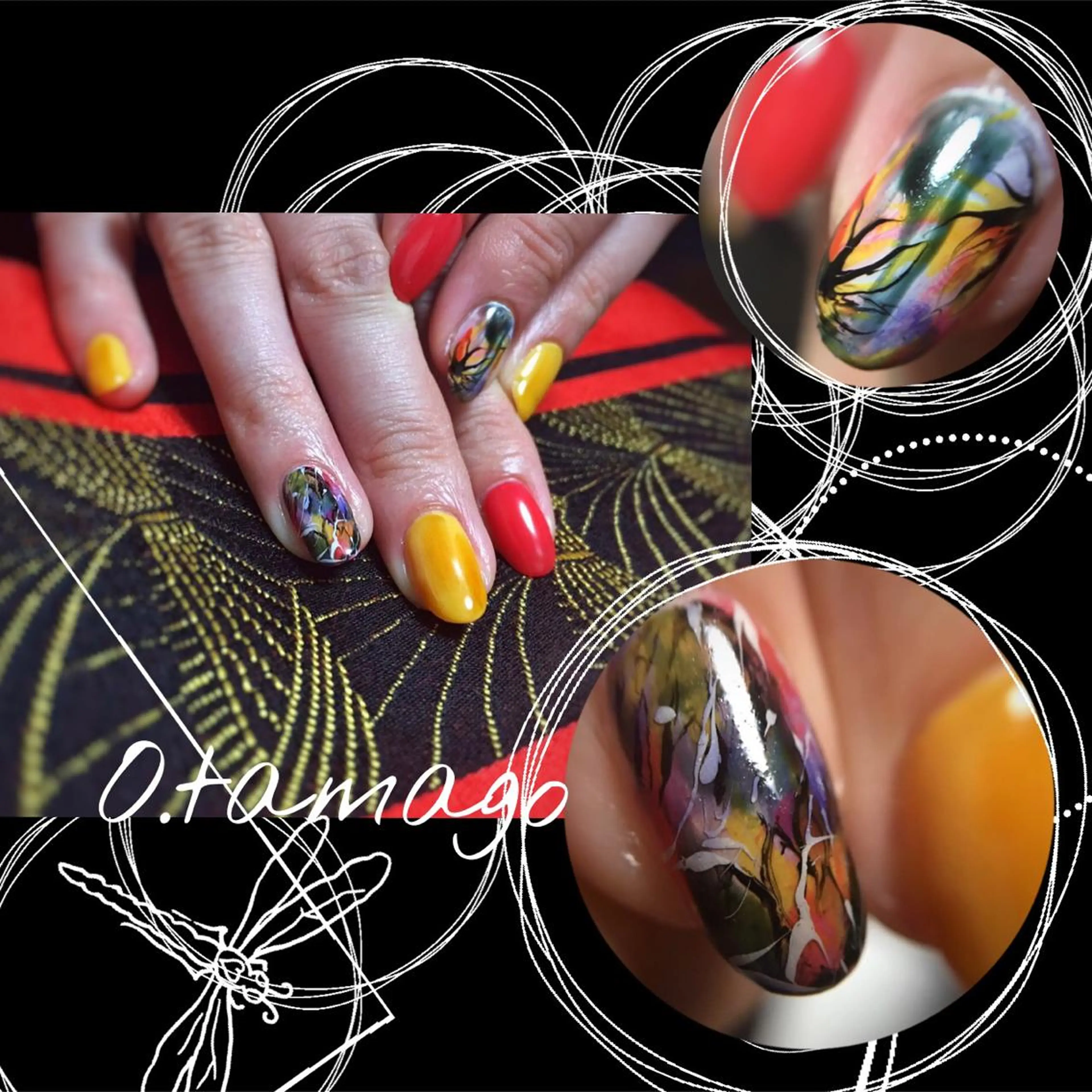 ネイル アートネイル ARTスクールサロン お・タマゴのネイルデザイン