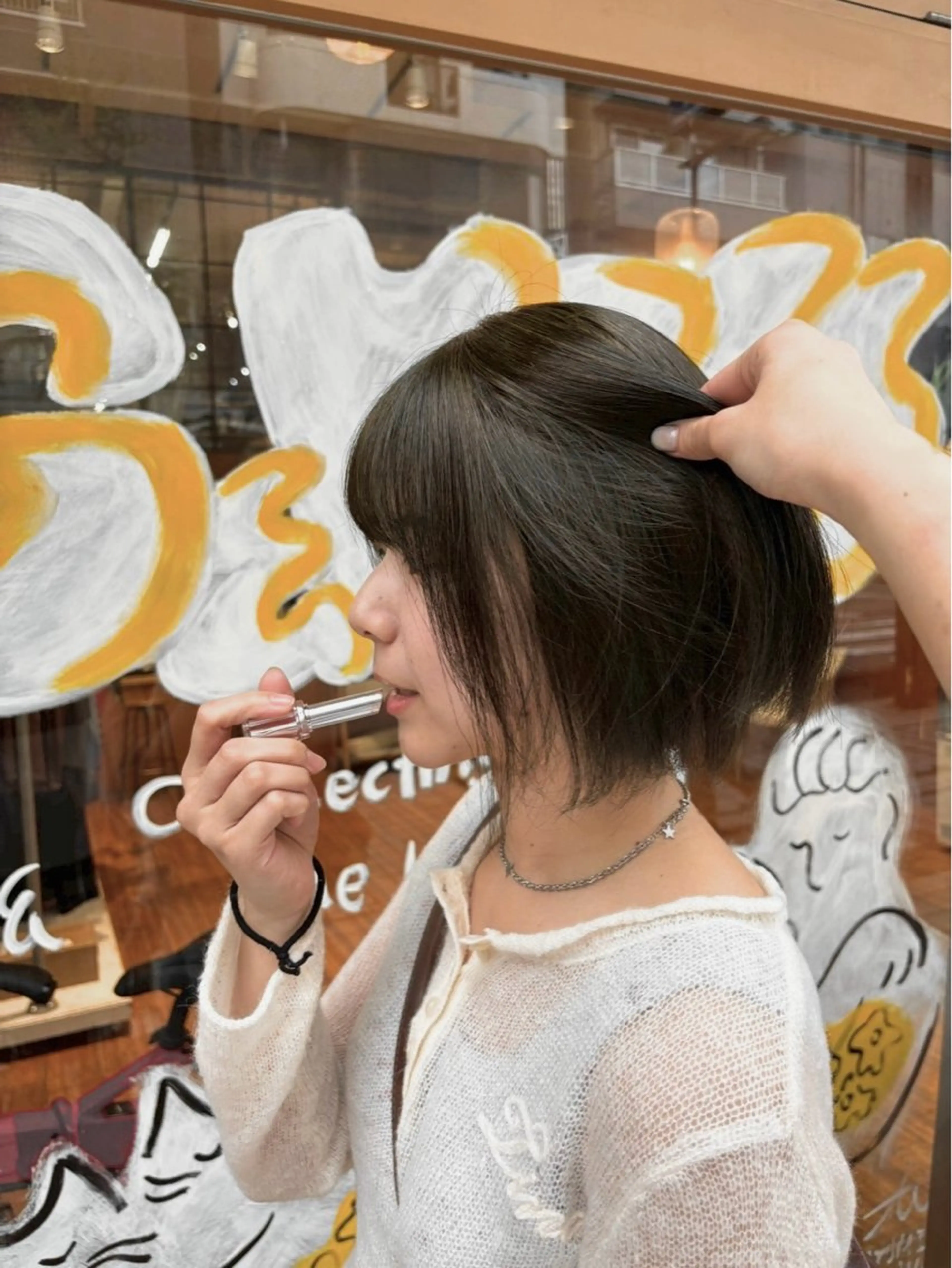 ショート カラー ヘアカラー IO【イオ】ブリーチ／ダブルカラー/髪質改善/ケアブリーチ/ハイトーン／長野市／長野駅所属・木藤 優杏のヘアスタイル