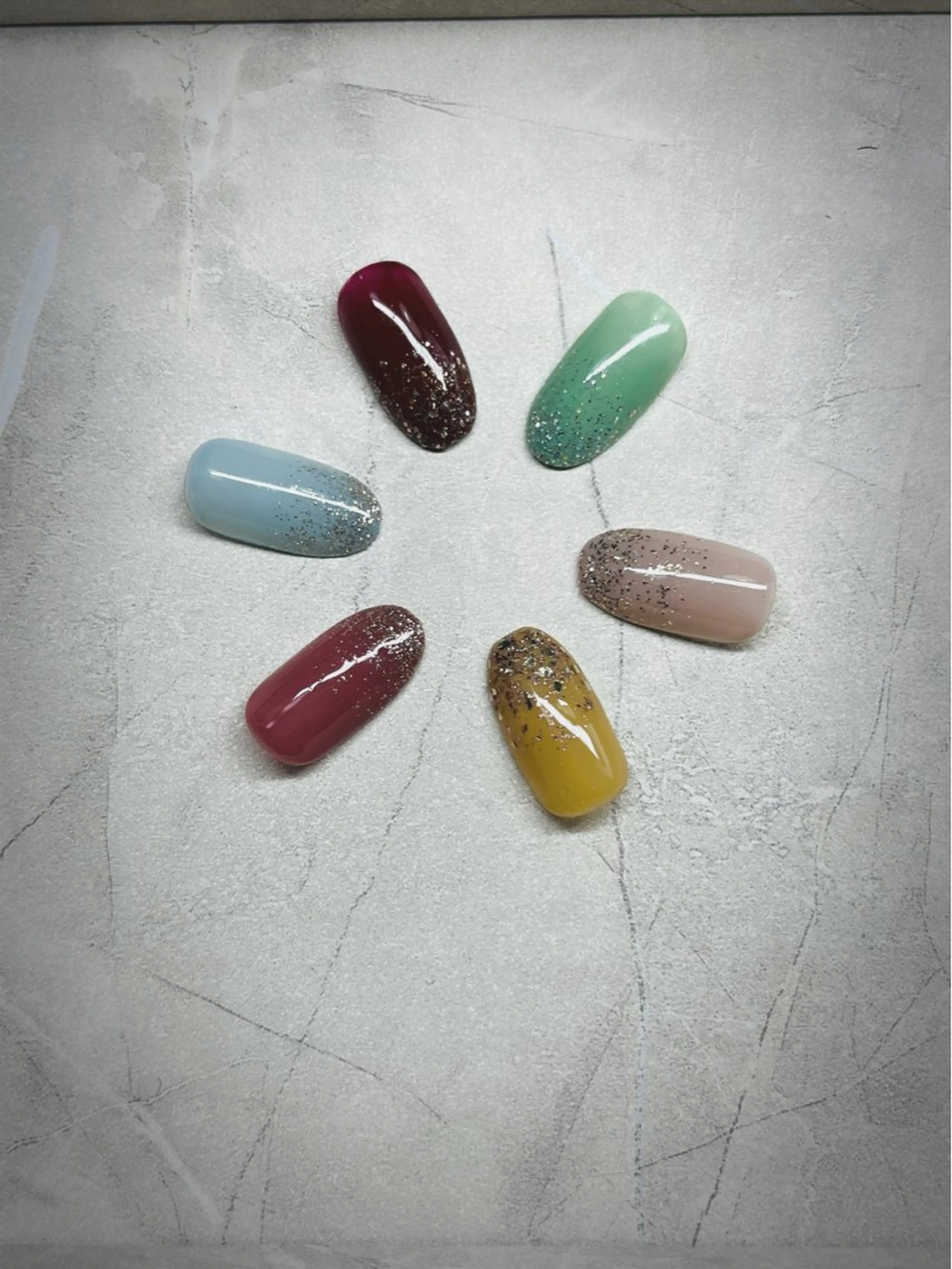 ネイル グラデーション ラメ(グリッター) ラメグラデーション Nail salon sowa-eのネイルデザイン