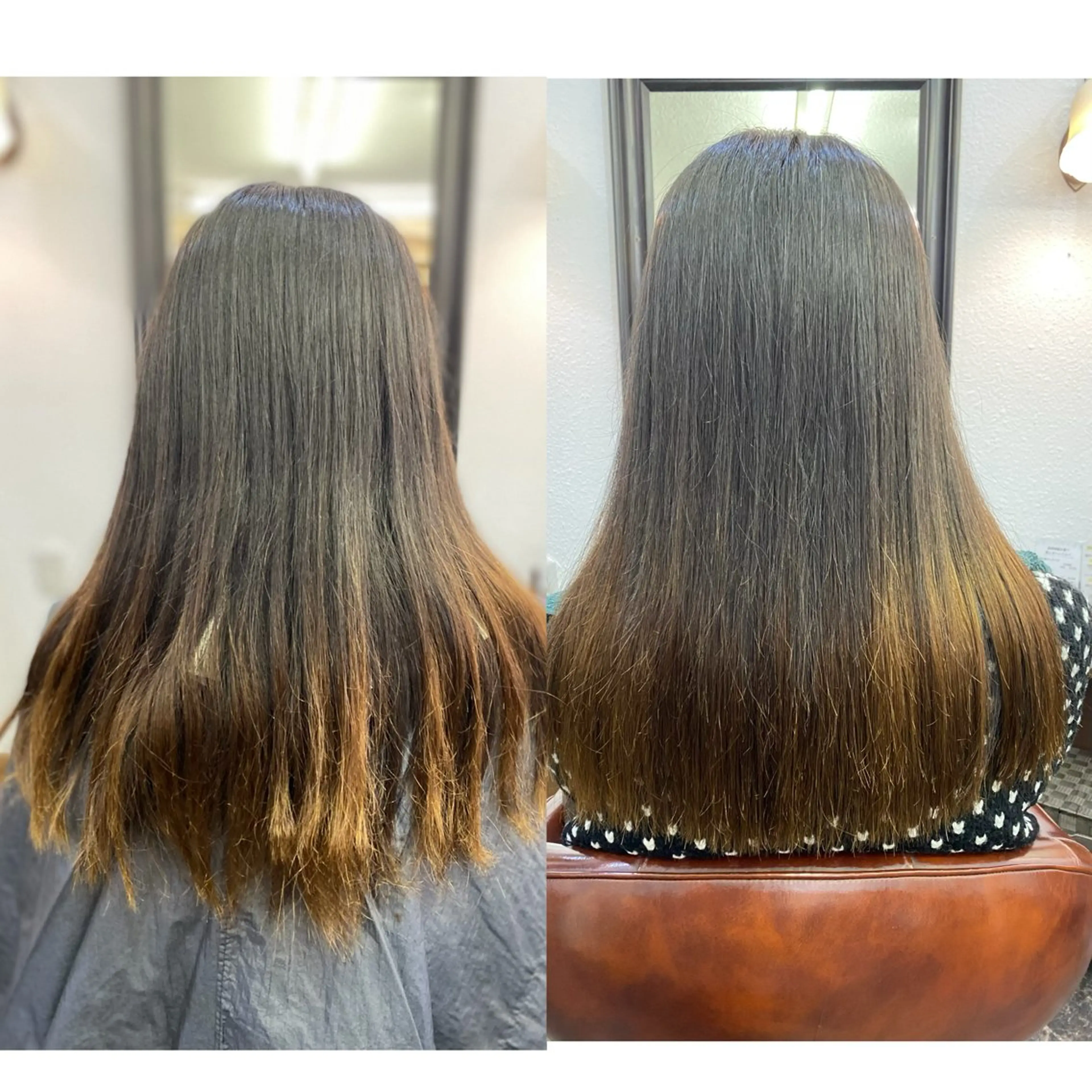 ロング カット エジリ ナナハのヘアスタイル