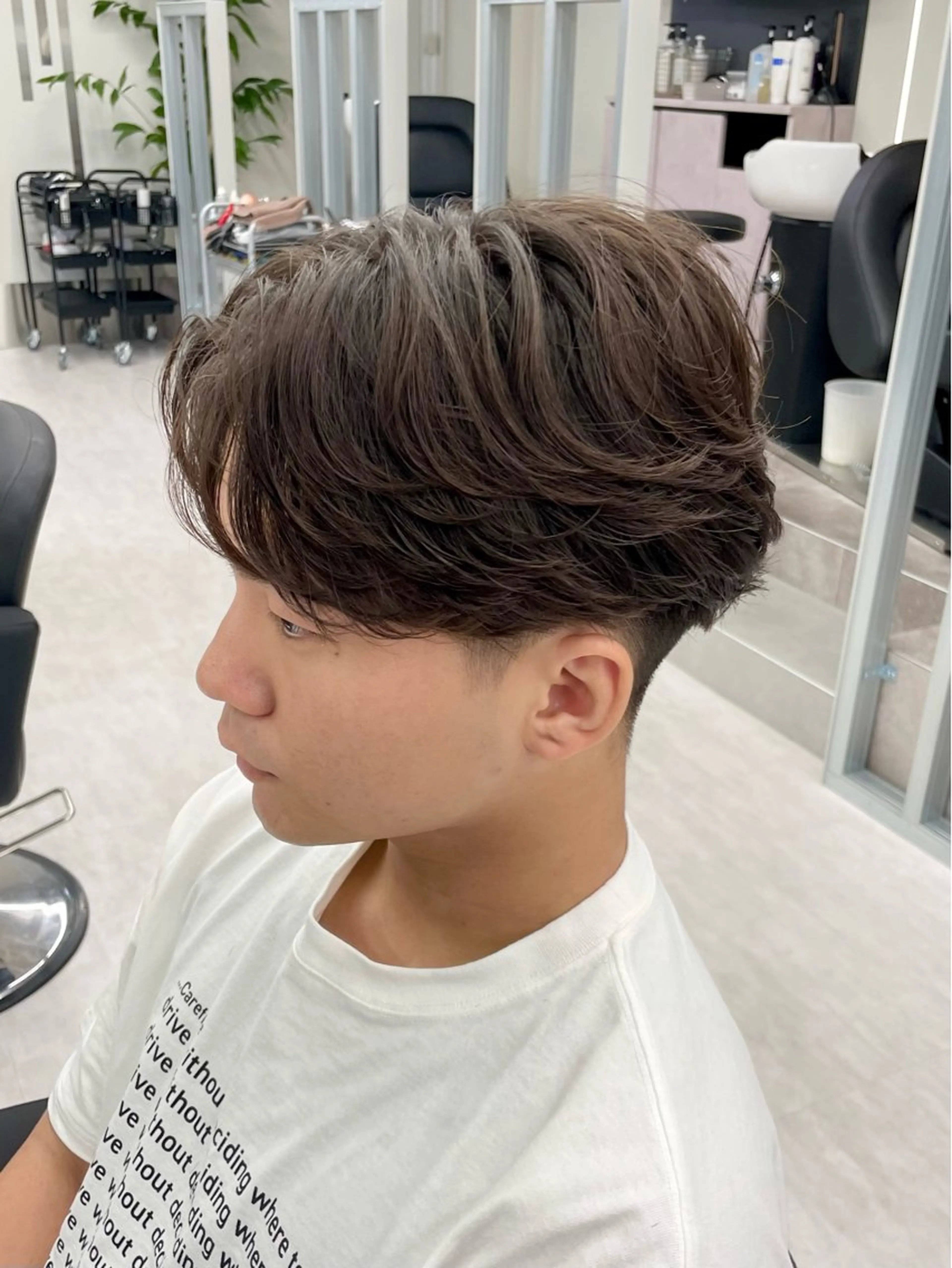 パーマ メンズ フェザーパーマ メンズパーマ カット パーマ 福永速人 /メンズパーマのヘアスタイル