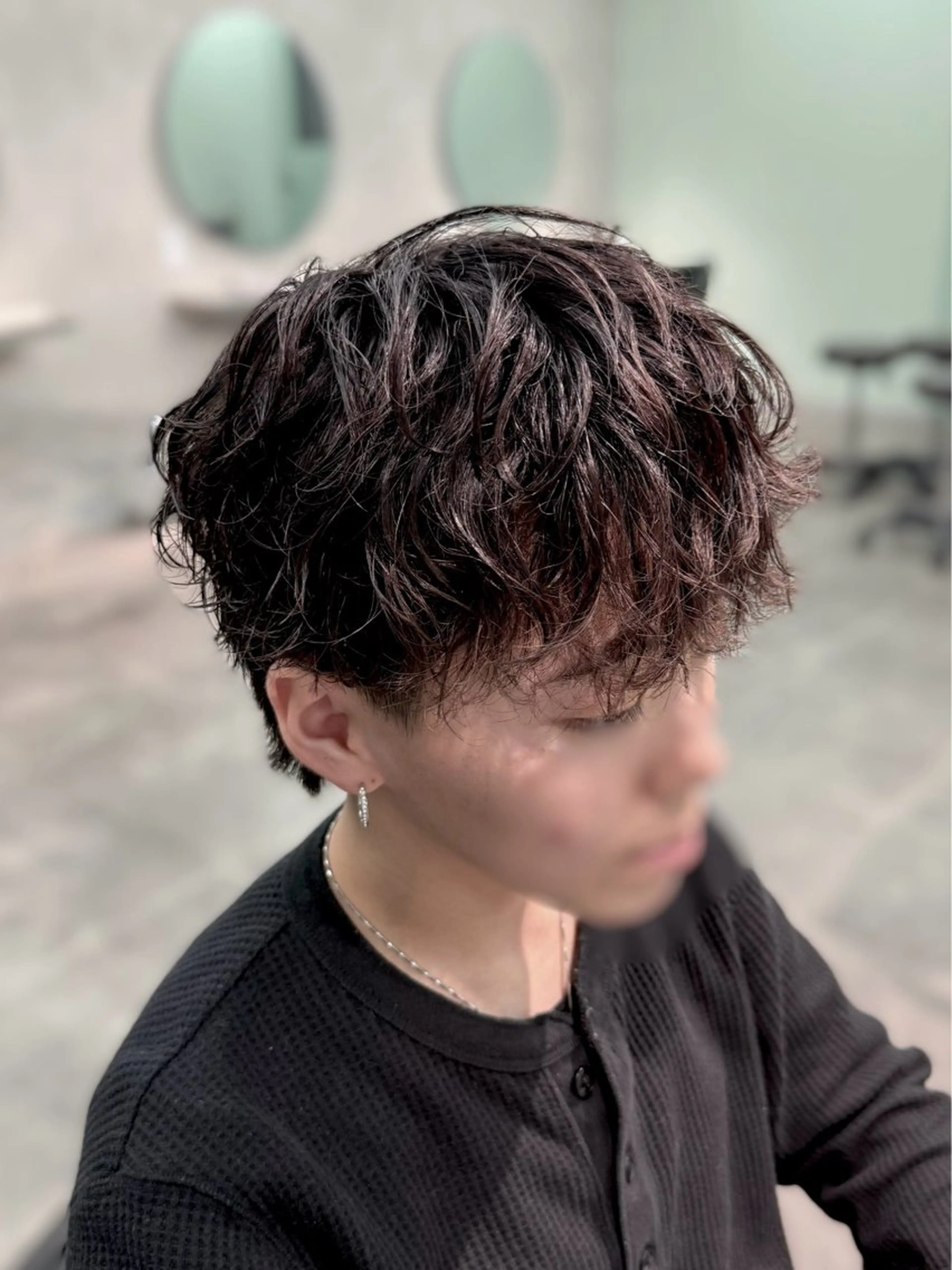 【𝐌𝐞𝐧𝐬限定】🫧メンズカット+韓国シャドウパーマ🫧の写真