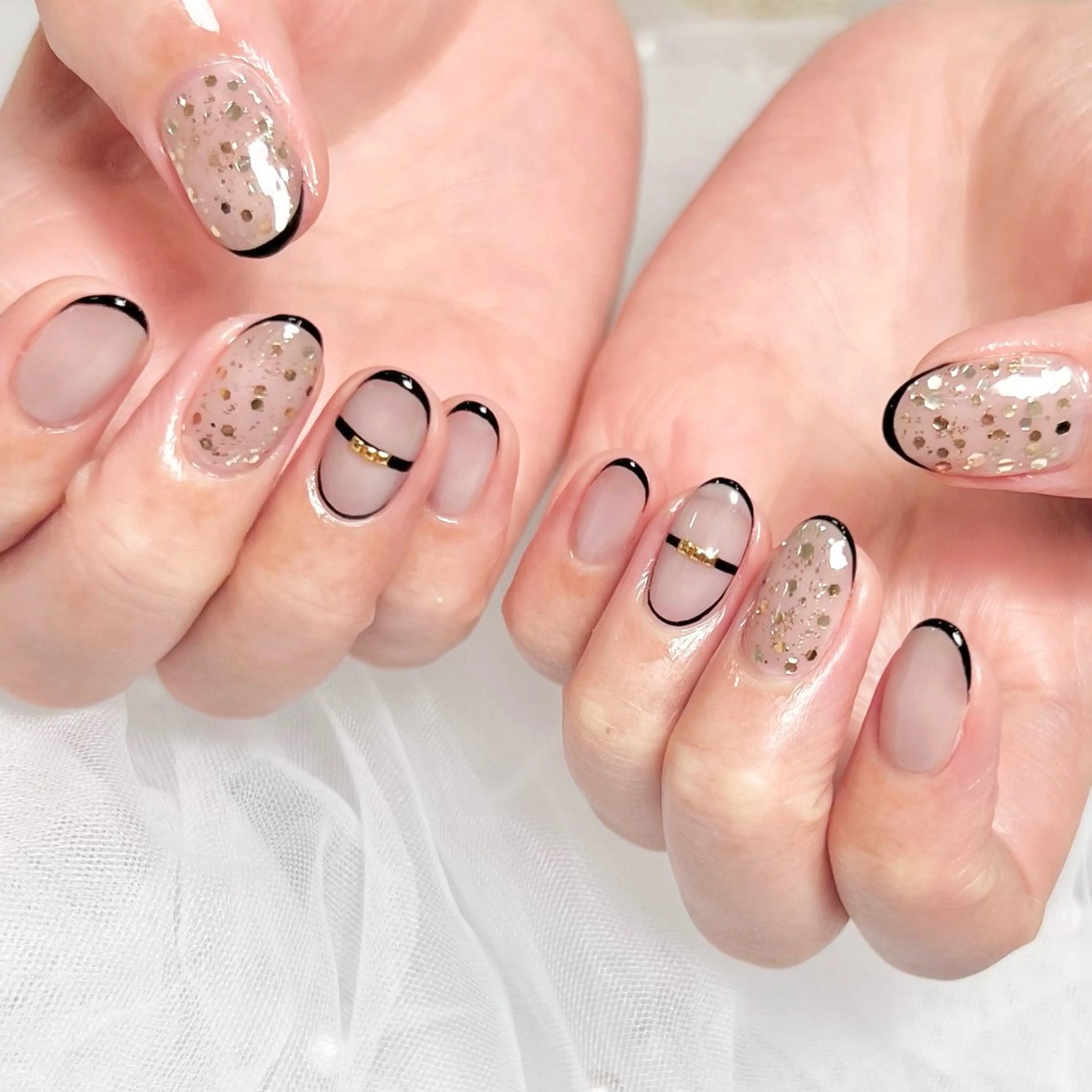 ネイル フレンチネイル ハンドネイル 💐irisée fleur中居のネイルデザイン