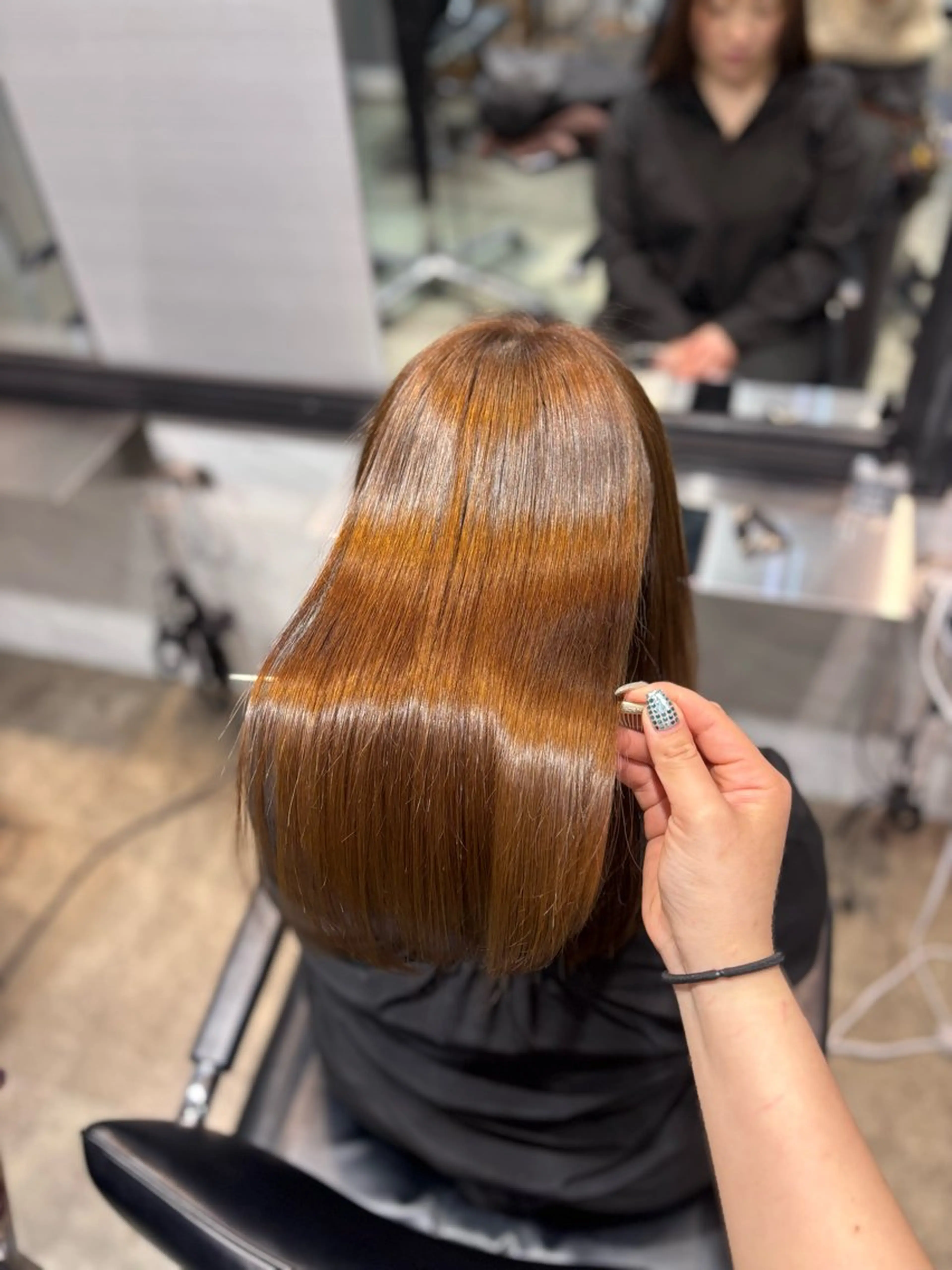 ロング 髪質改善 縮毛矯正 トリートメント 縮毛矯正 momoka ⠀のヘアスタイル