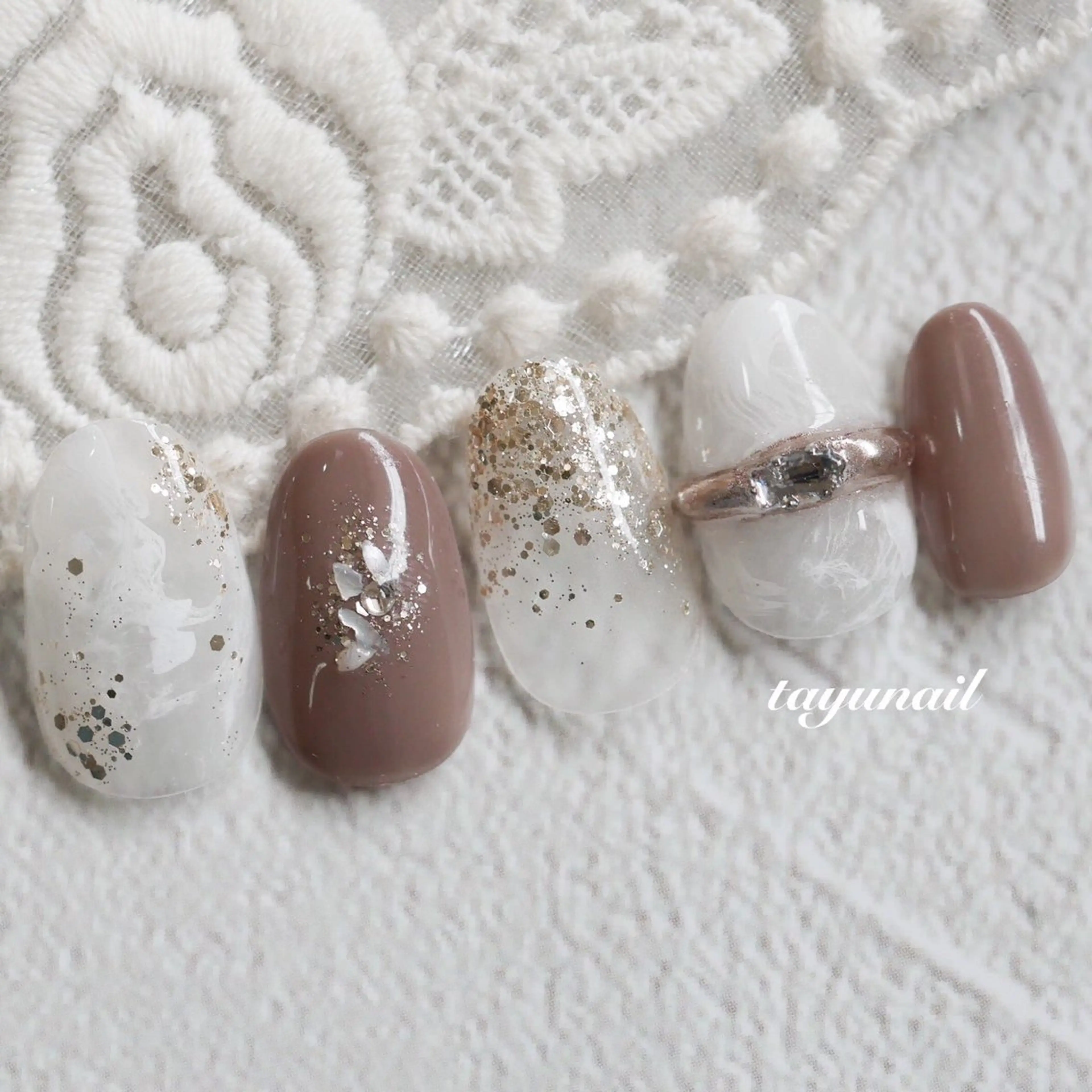 ネイル アートネイル ジェルネイル パラジェル ハンドネイル ネイルサロン・ネイルスクール　たゆnail所属・ネイルサロン 【たゆnail】のネイルデザイン