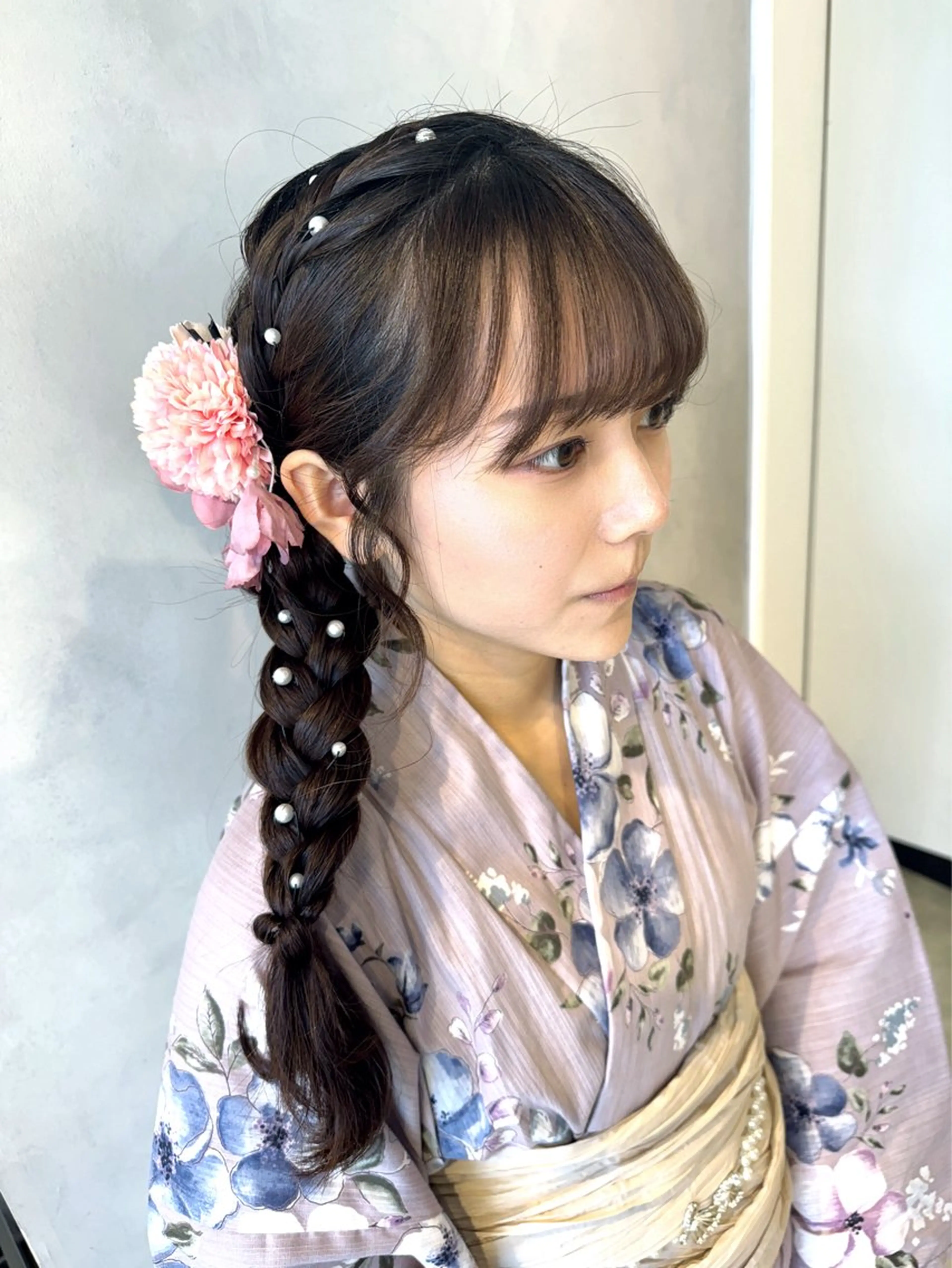 ヘアアレンジ 透明感カラー✨艶髪 制作🌱山根あゆみのヘアスタイル