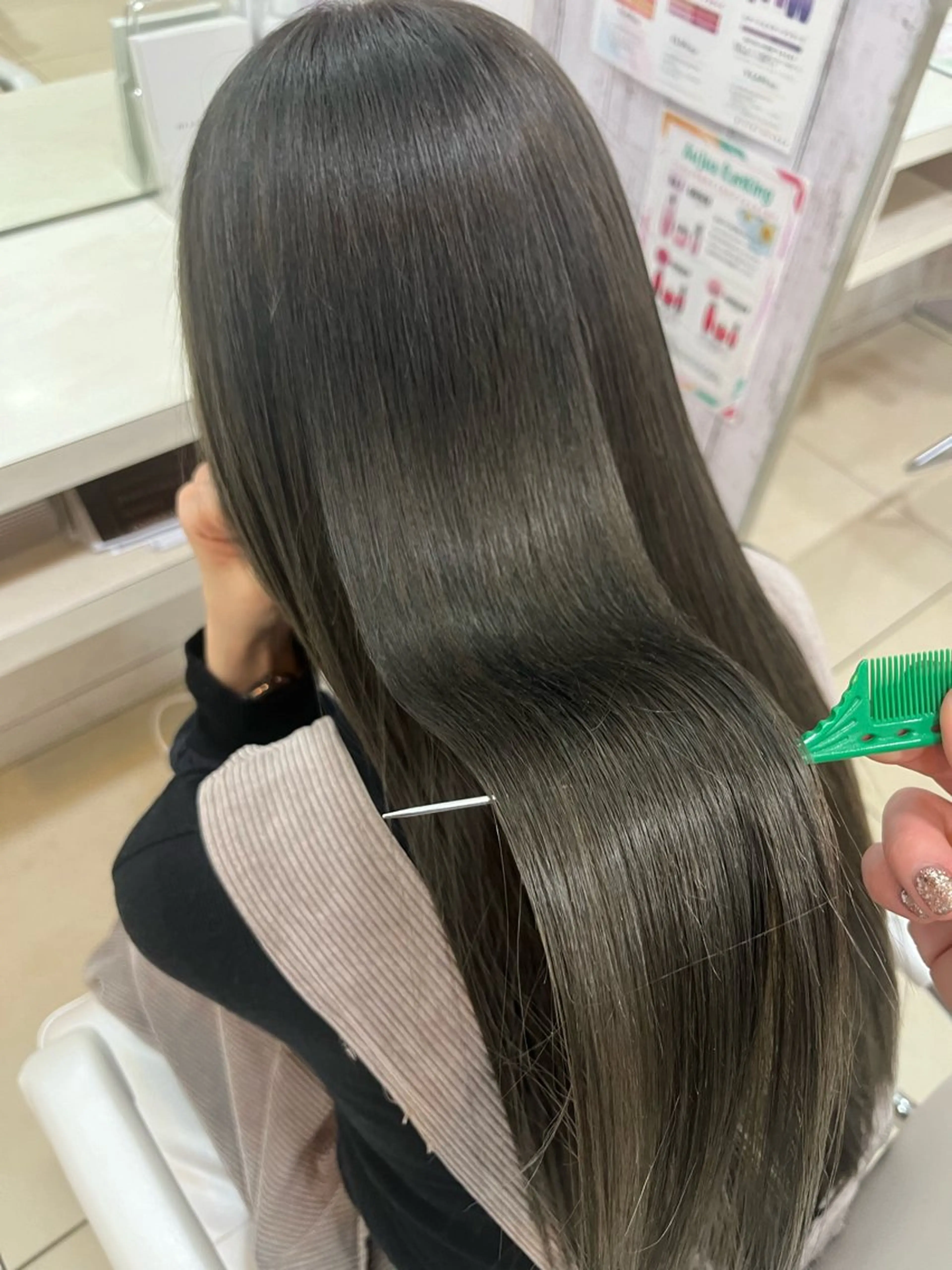 ロング カラー 髪質改善 ヘアカラー トリートメント 🤎ベージュカラー/ 髪質改善/山岸🤎のヘアスタイル