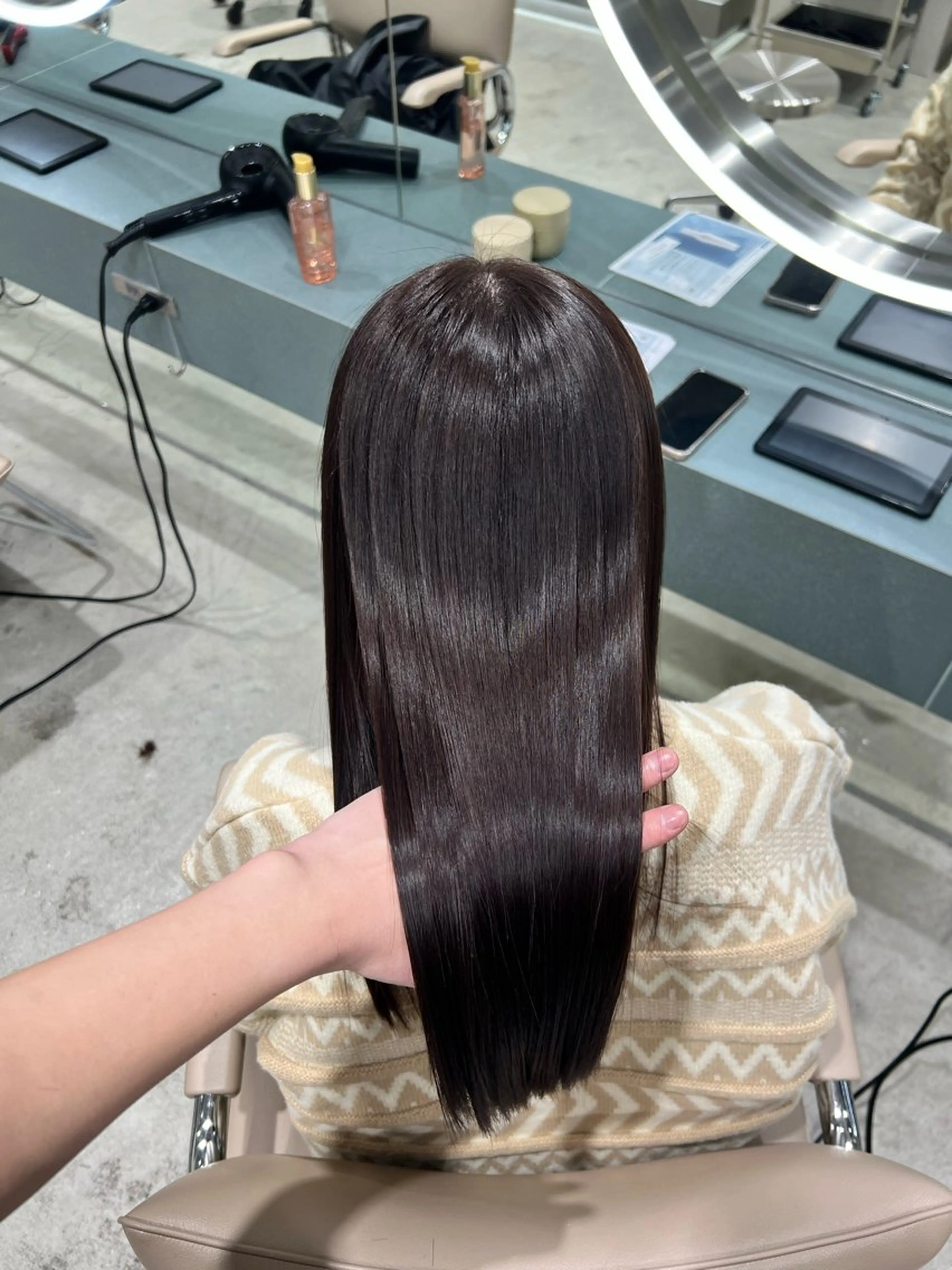 ミディアム カラー ✨髪質改善 縮毛矯正 艶髪 立川 コウキ✨のヘアスタイル