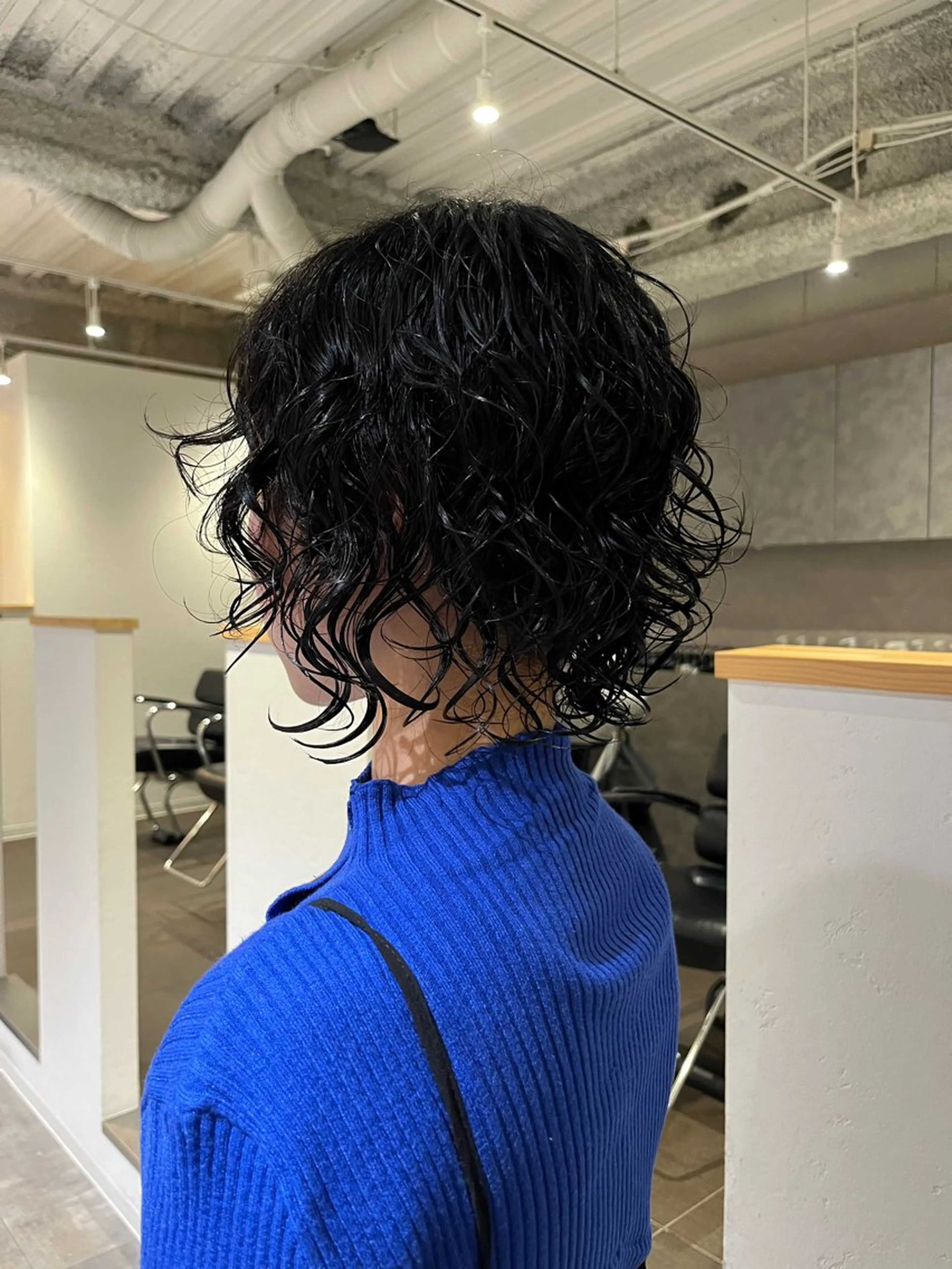 ショート パーマ ボブ スパイラルパーマ カット パーマ トリートメント 桃果 momokaのヘアスタイル