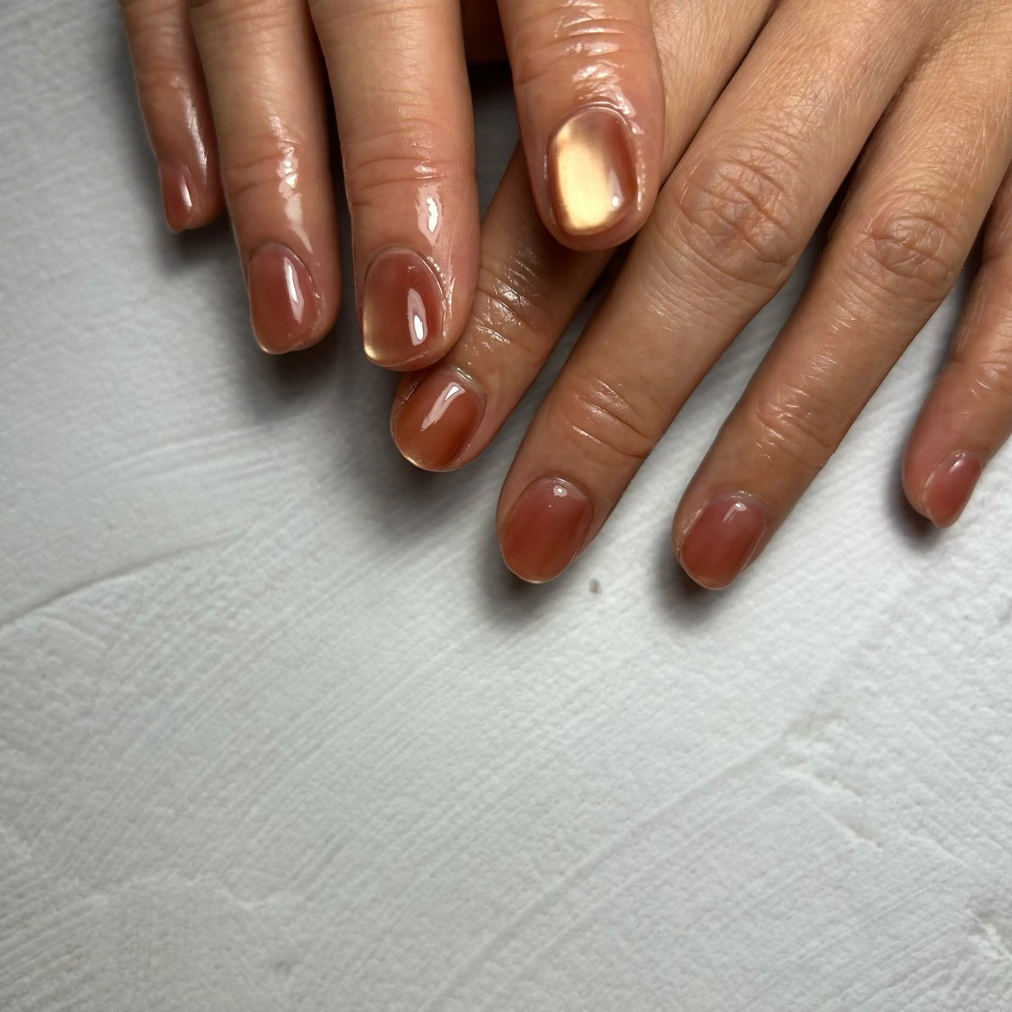 ネイル マグネットネイル ハンドネイル soa.Aika 自爪育成のネイルデザイン