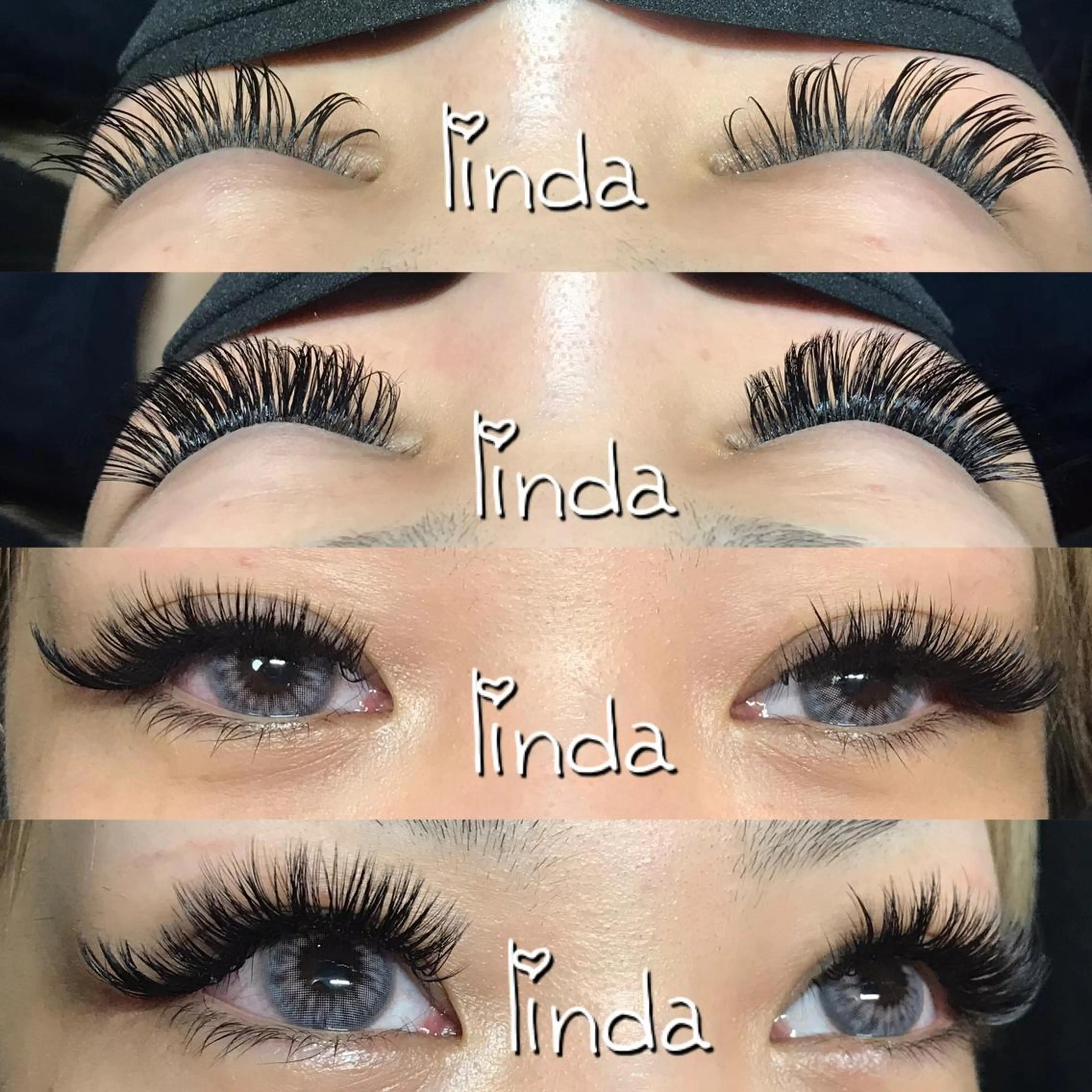 マツエク・マツパ ボリュームラッシュ linda lashesのマツエク・マツパデザイン