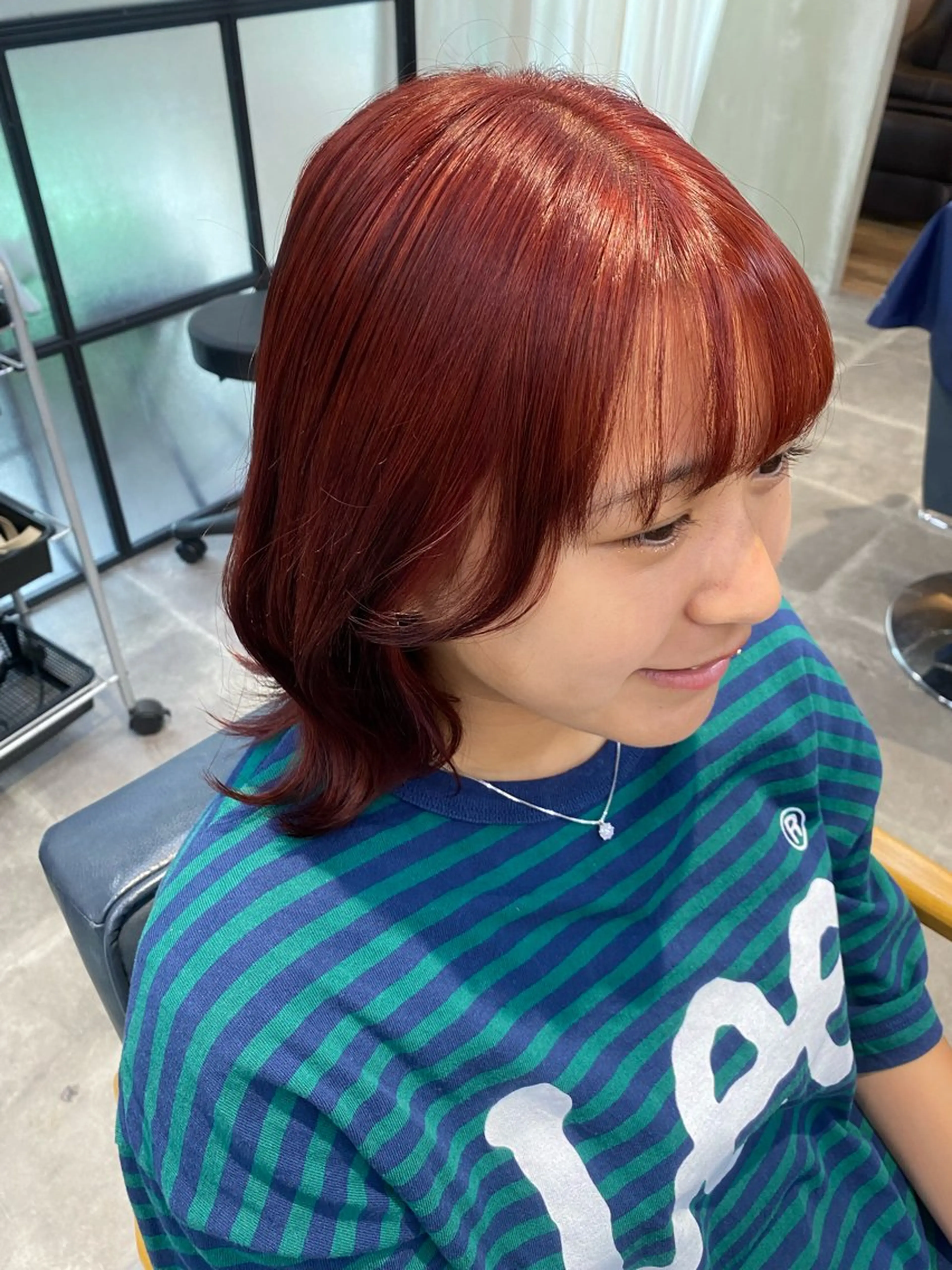 ミディアム カラー 韓国×髪質改善カラー 💎hinaのヘアスタイル