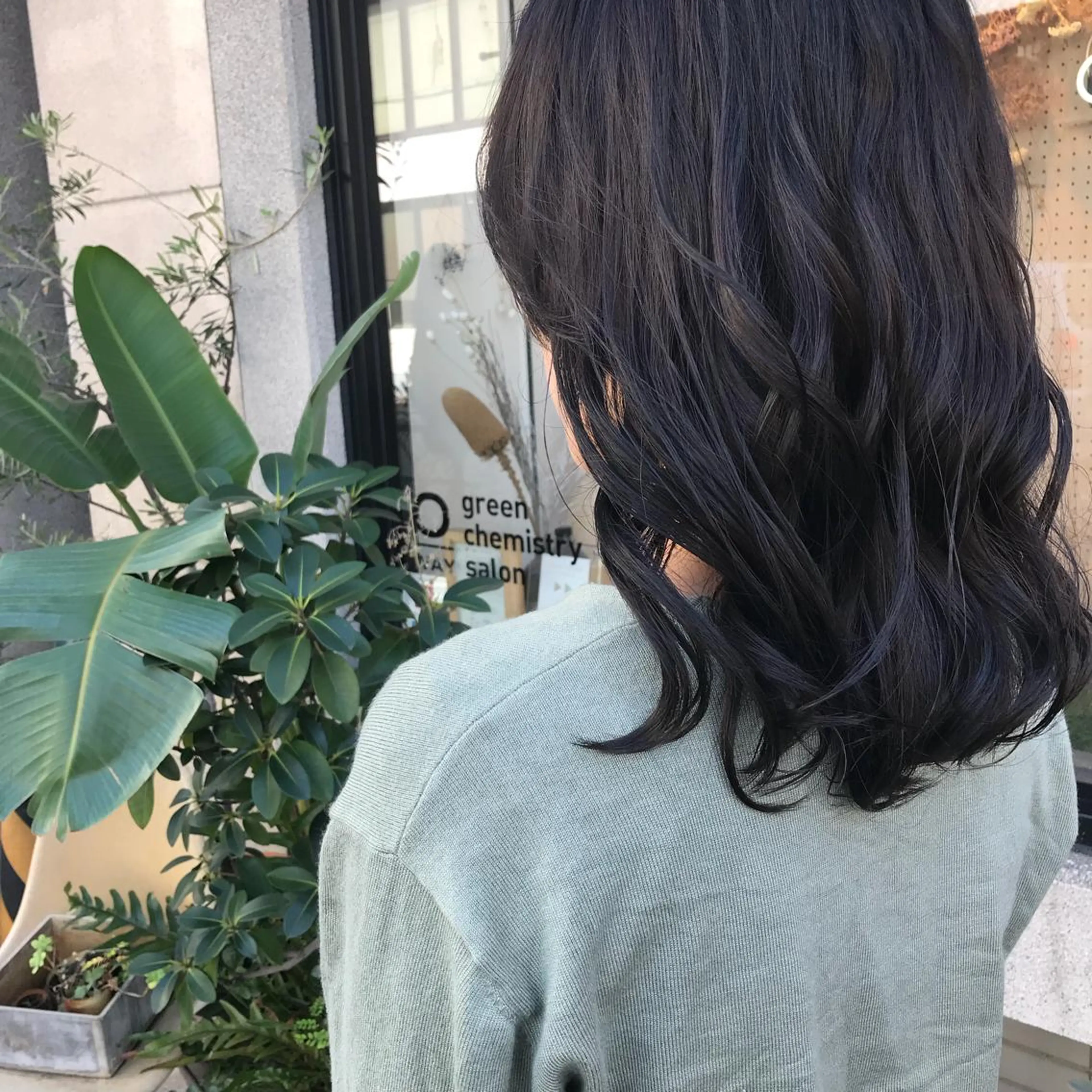 セミロング カット ヘアカラー トリートメント 艶髪color💎髪 質改善ストレート大吉のヘアスタイル