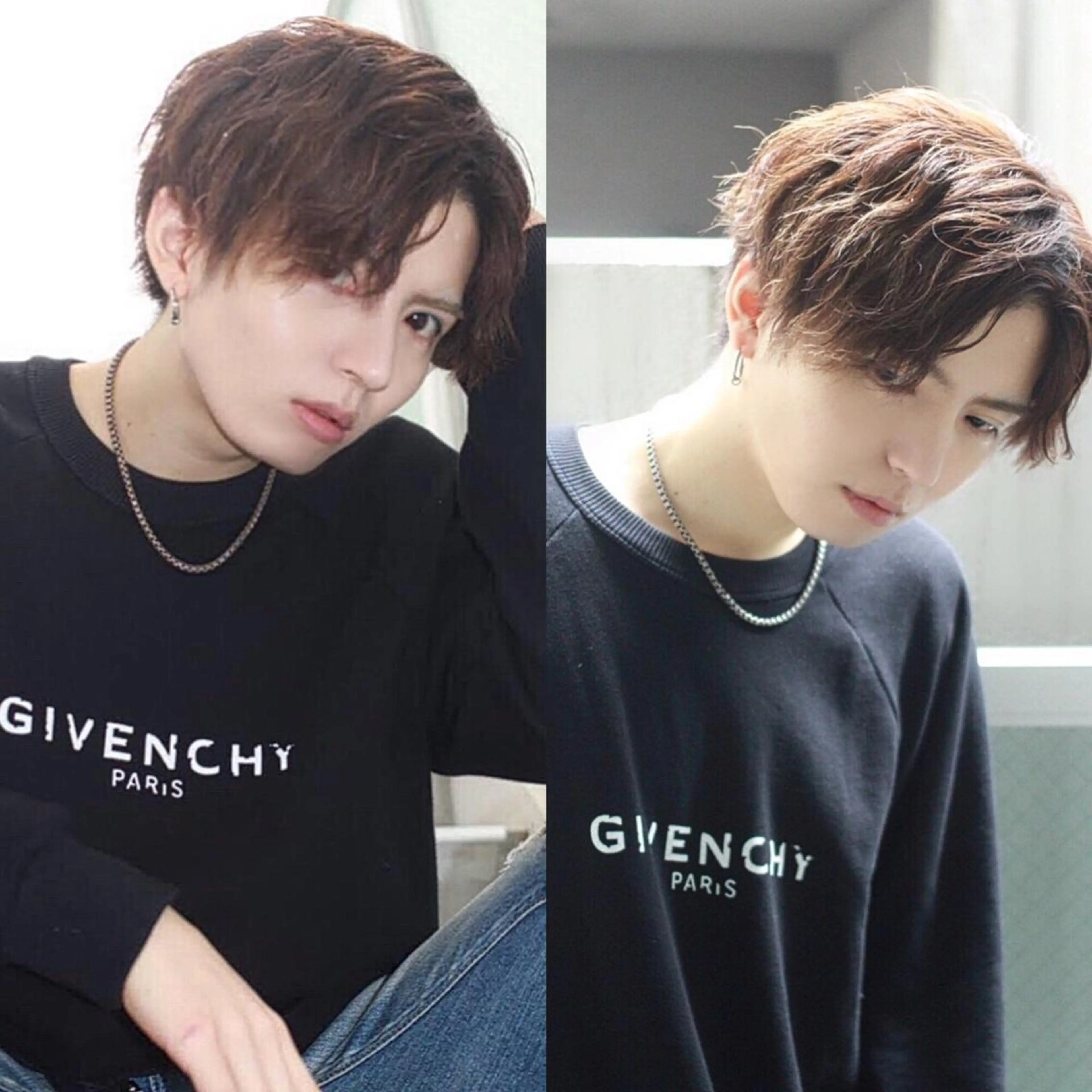 ショート パーマ メンズ マッシュ メンズパーマ スパイラルパーマ メッシュカラー 艶髪/西尾 幸樹のヘアスタイル