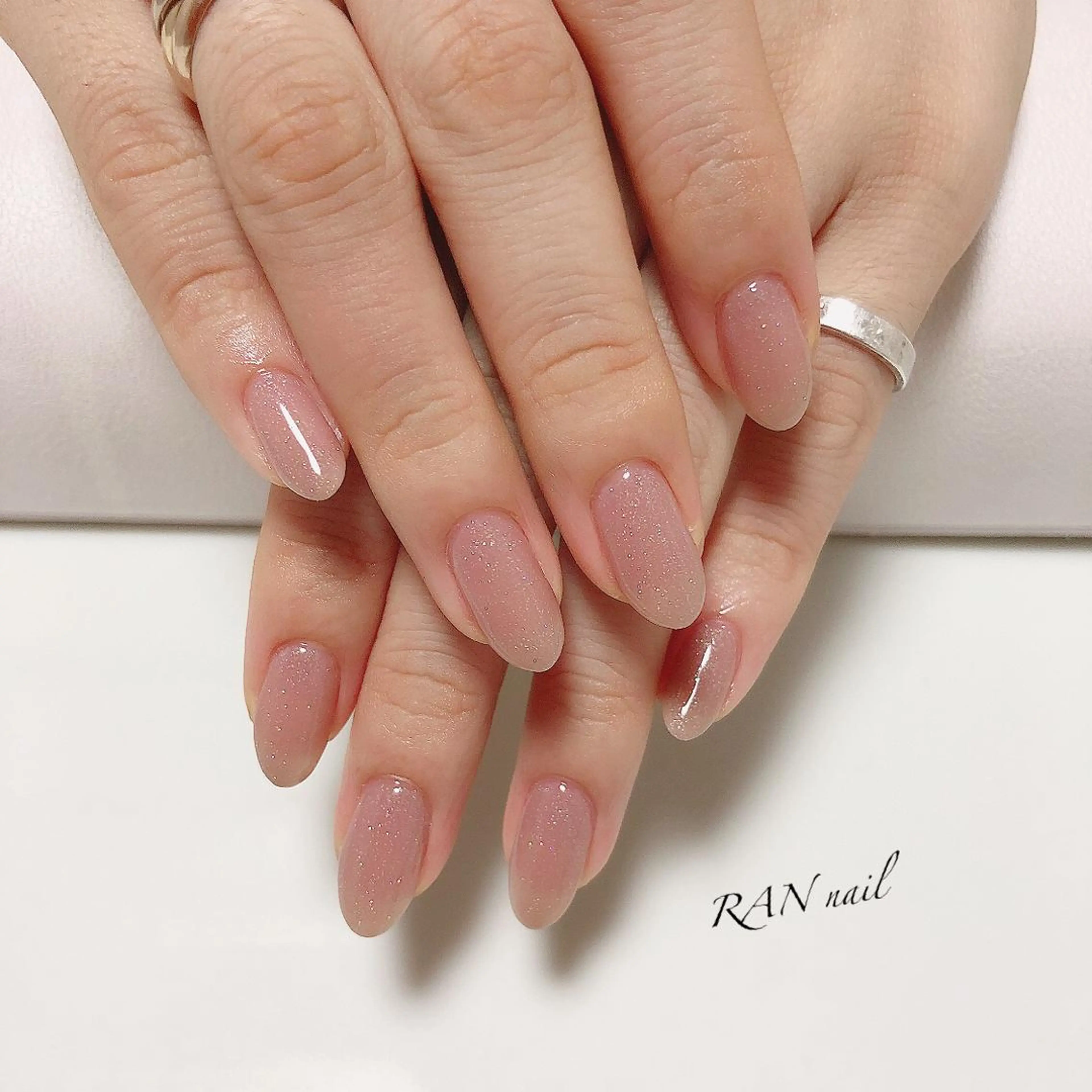 ネイル オーロラネイル クリアネイル キラキラネイル ラメ(グリッター) オフィスネイル ハンドネイル フットネイル RAN nail 〜ランネイル〜所属・RAN nailのネイルデザイン