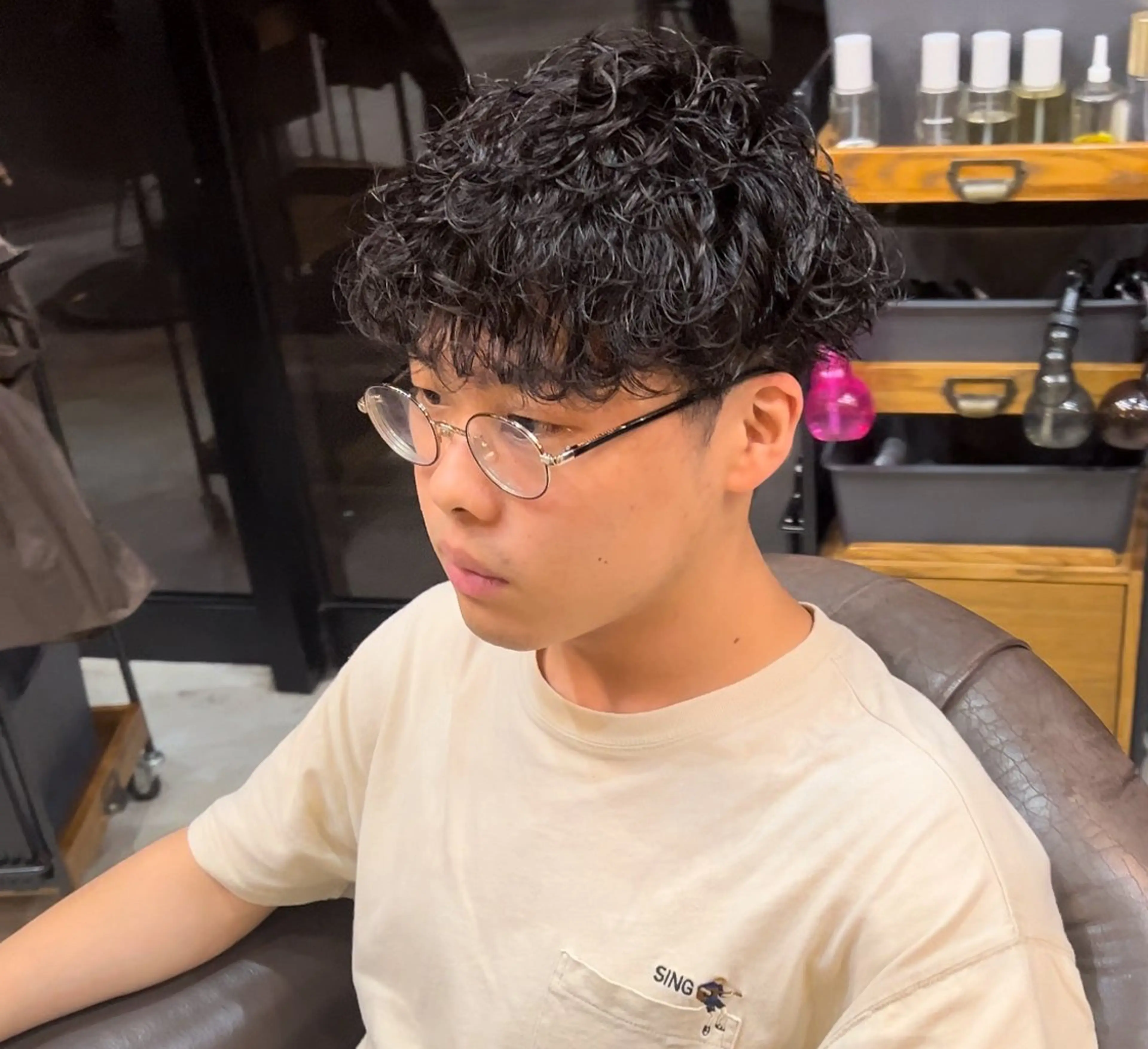 パーマ メンズ メンズパーマ 波巻きパーマ スパイラルパーマ 大谷 貴裕のヘアスタイル