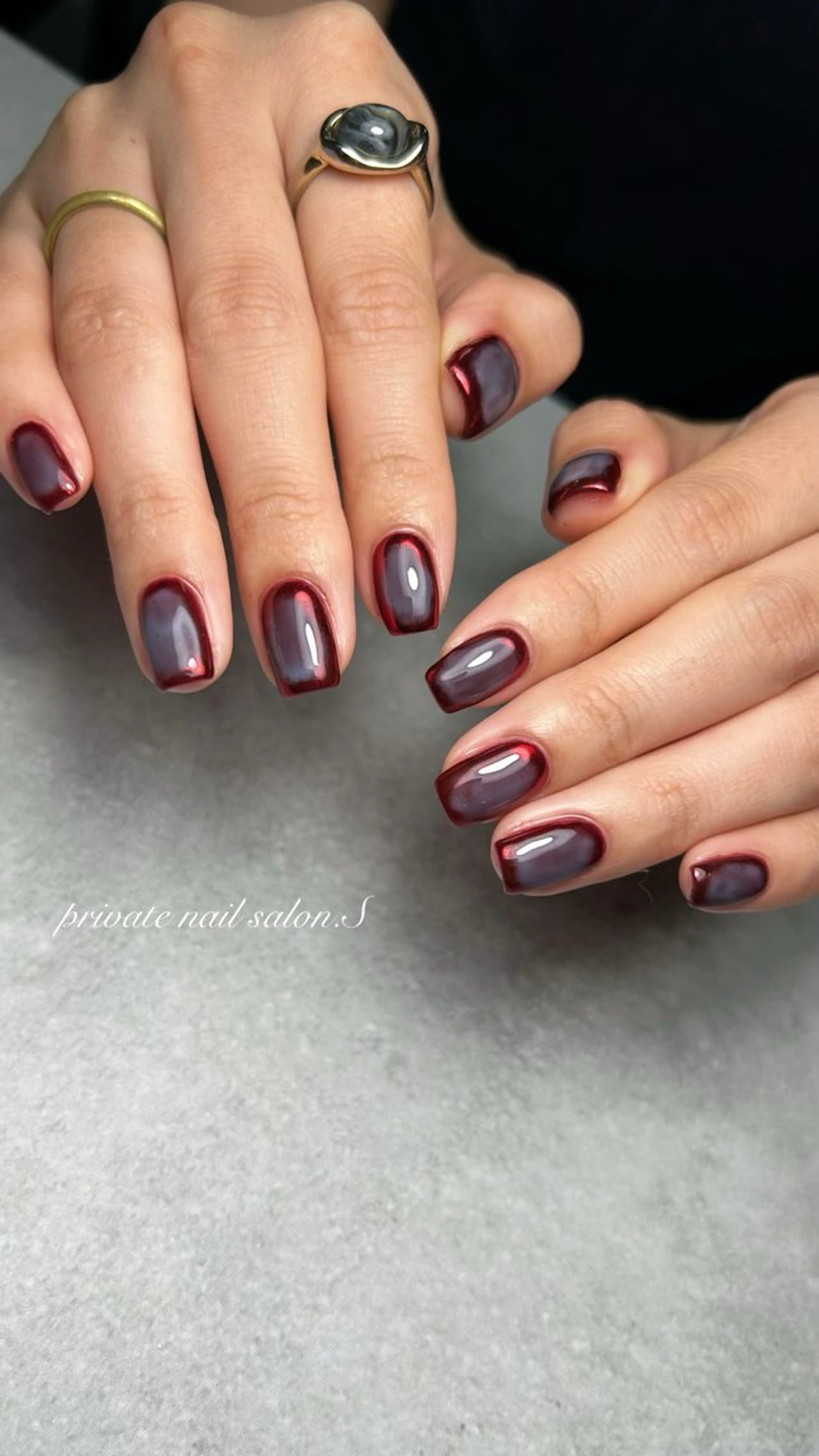 ネイル ジェルネイル ミラーネイル 持ち込み ニュアンスネイル スカルプネイル ハンドネイル 関山 志乃のネイルデザイン