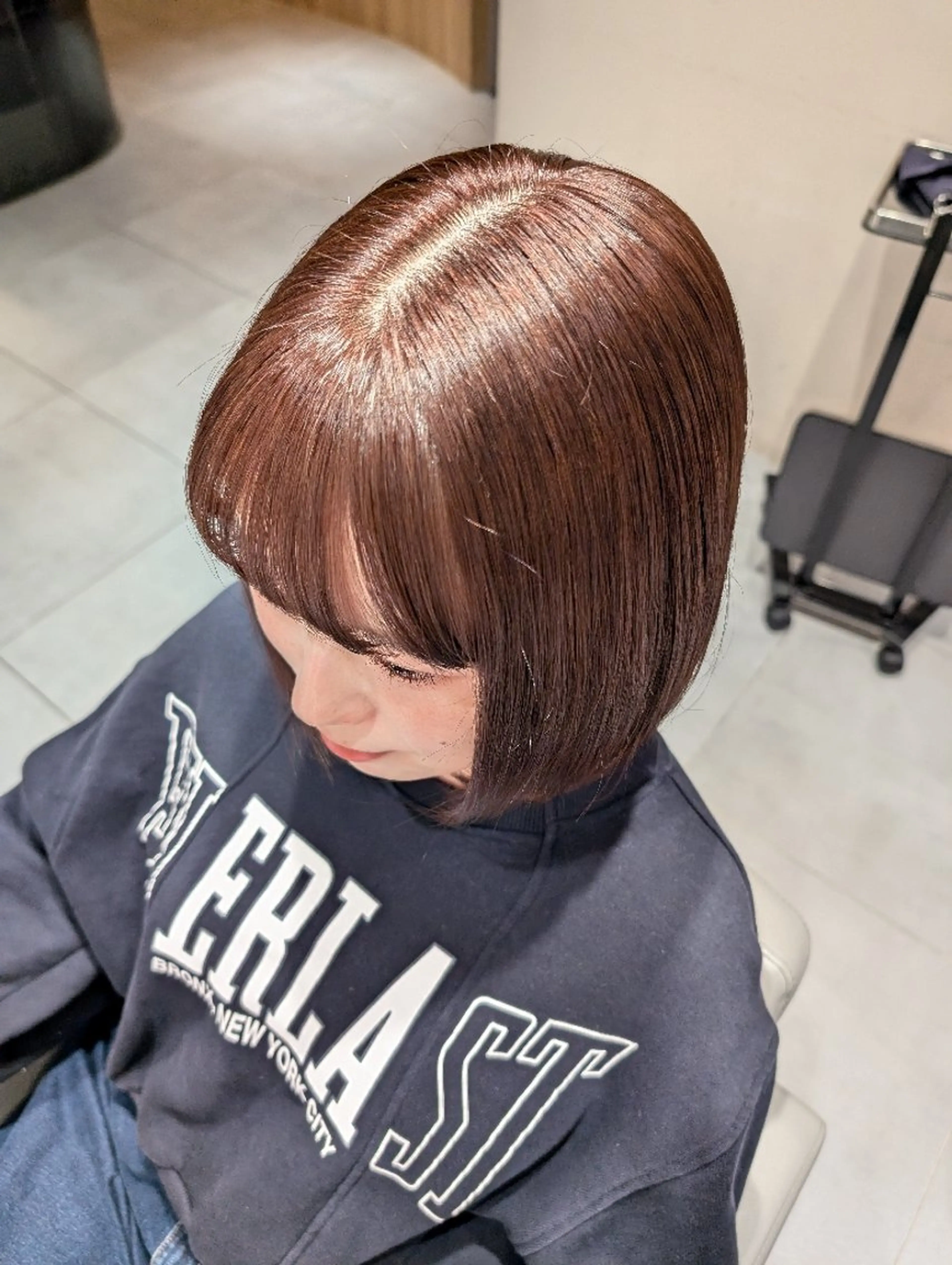 ショート 🫧暖色愛され透明感 🍒カラー千優のヘアスタイル