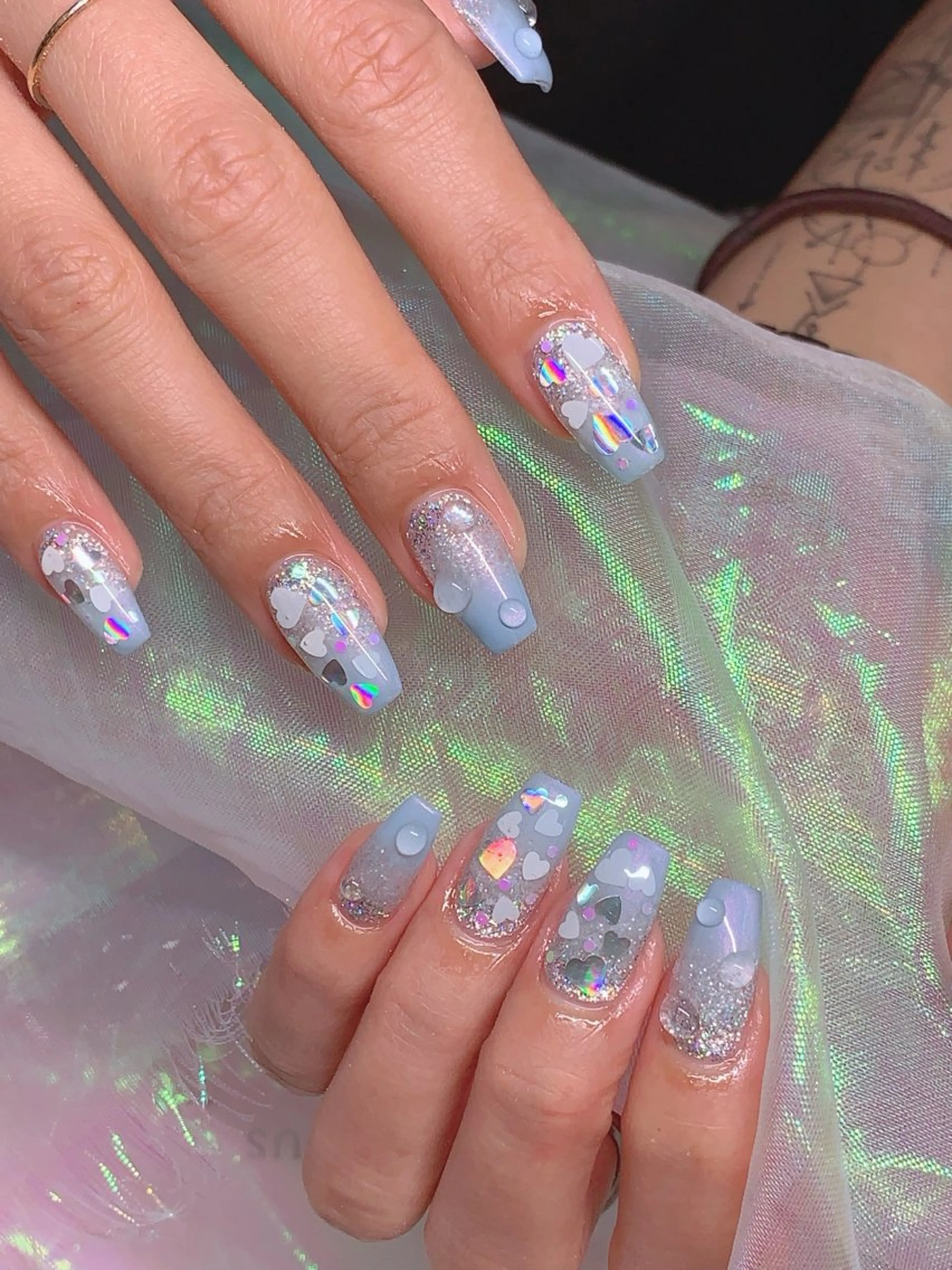 🍉【チップ長さだし10本➕写真持ち込みやり放題】　　　　　　　　　　　　　(ソフトジェルオフ込み)の写真