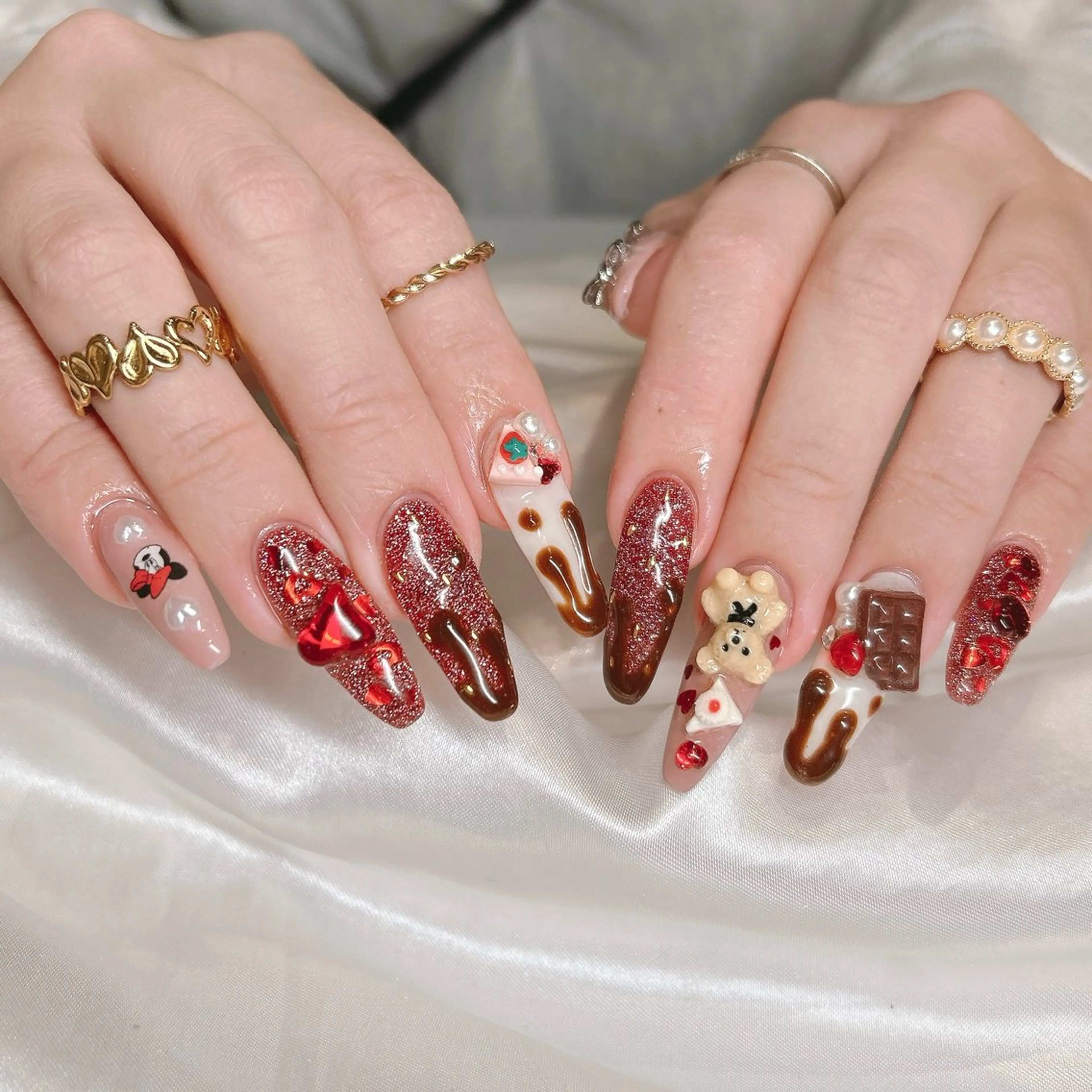 ネイル ハンドネイル junna のぞいてねのネイルデザイン