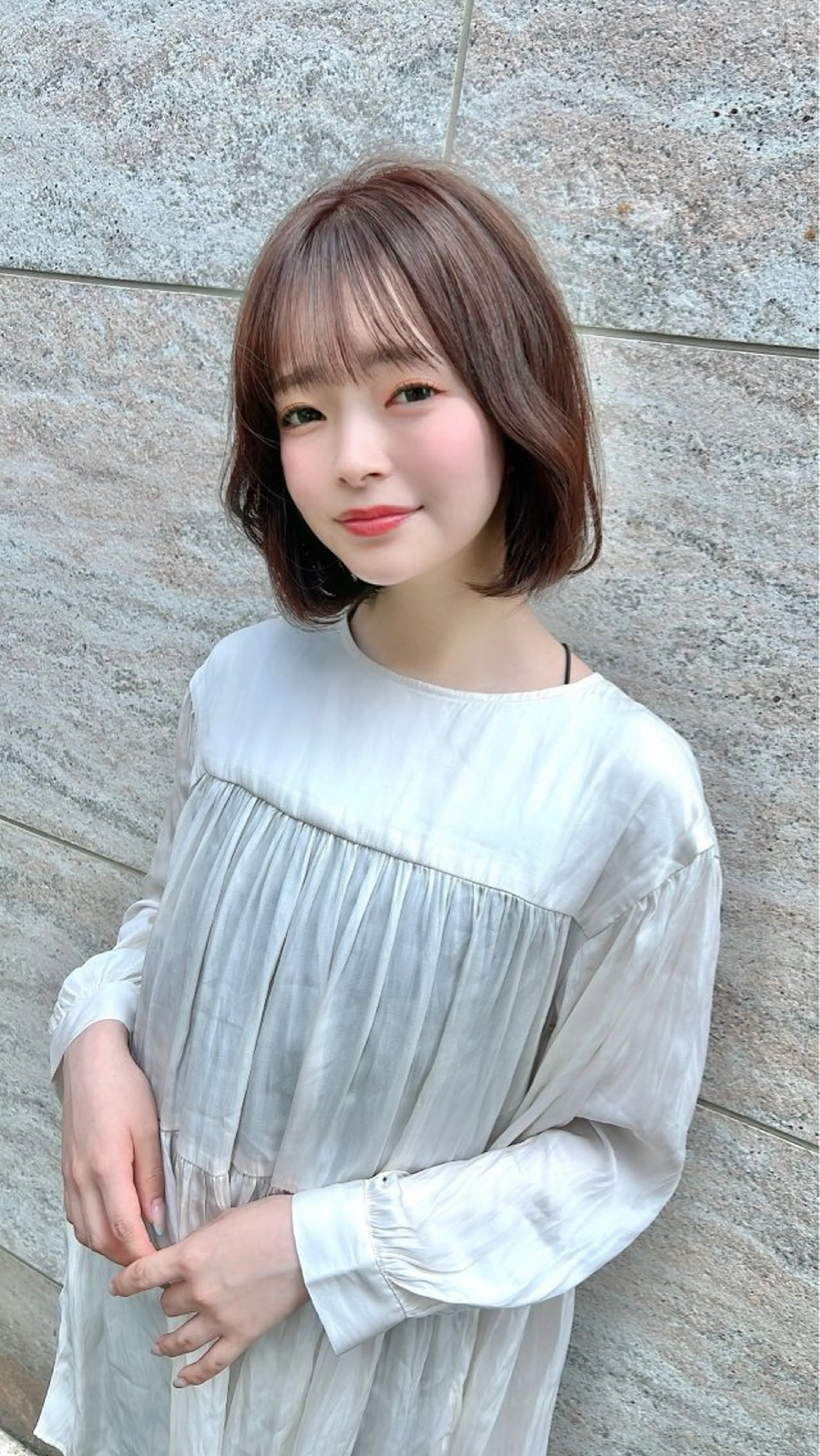 ショート カラー ボブ ボブ/レイヤー /植原健太のヘアスタイル