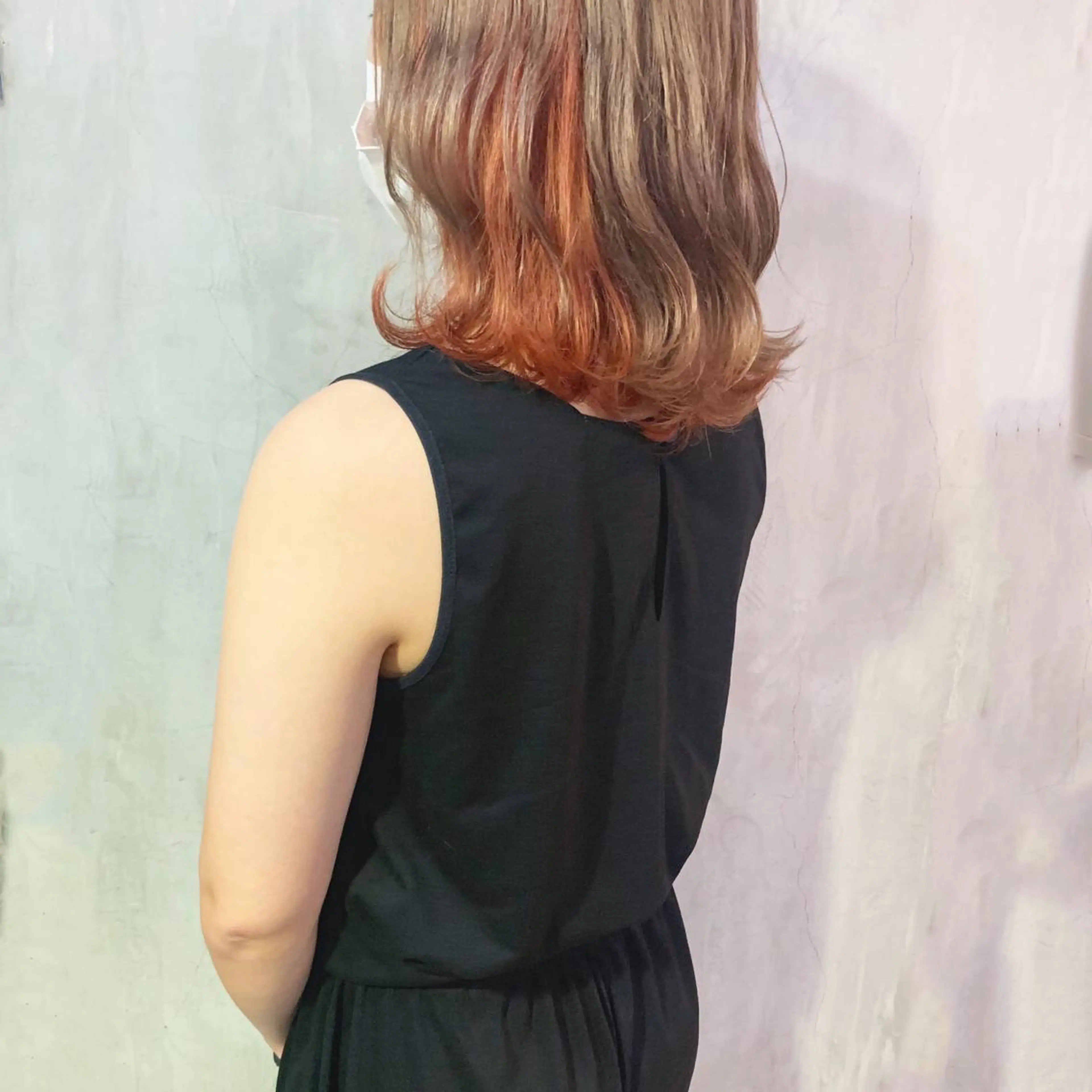 ロング カラー SAKURA 原宿所属・なかの たくみのヘアスタイル