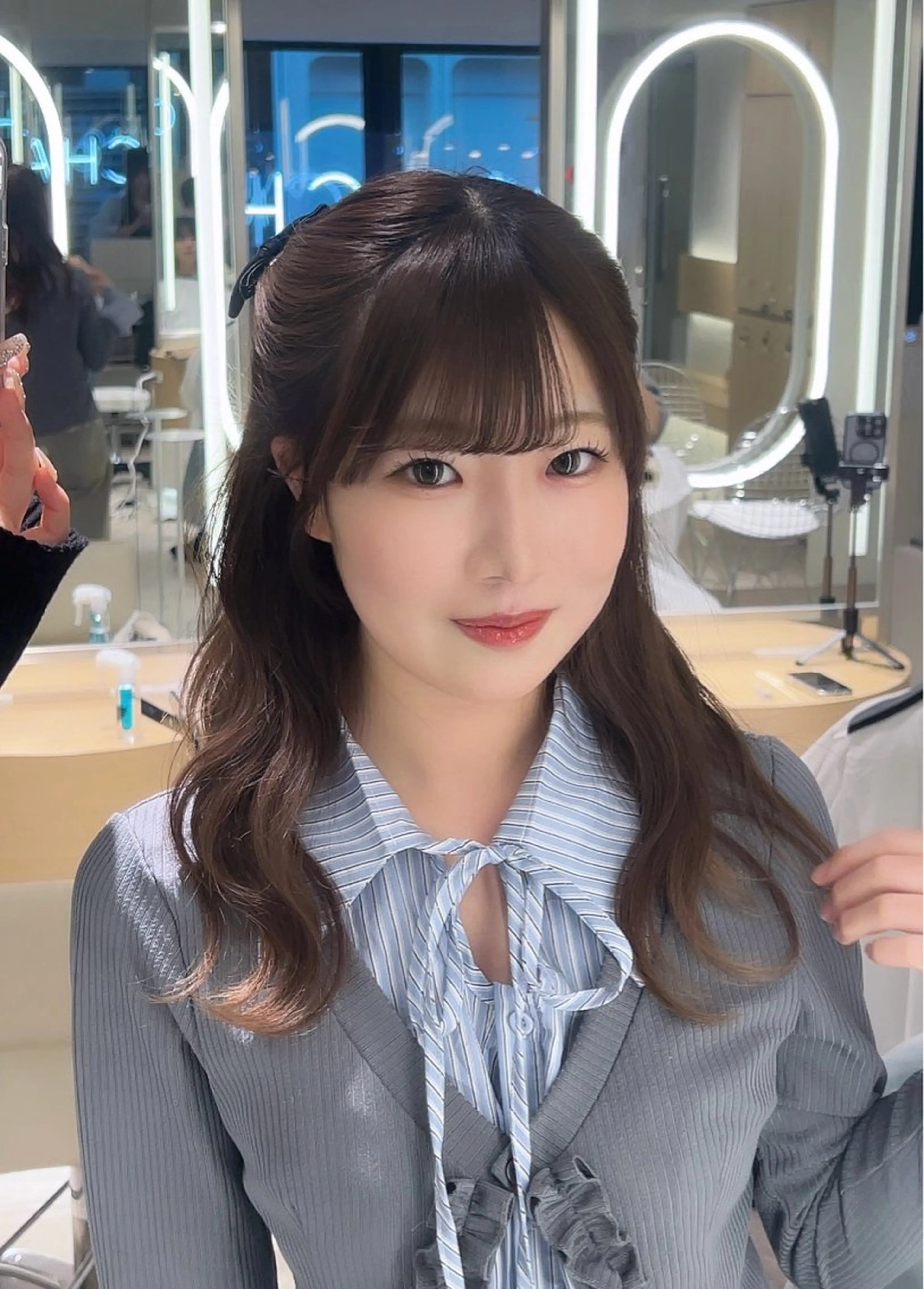 セミロング ami omochaのヘアスタイル