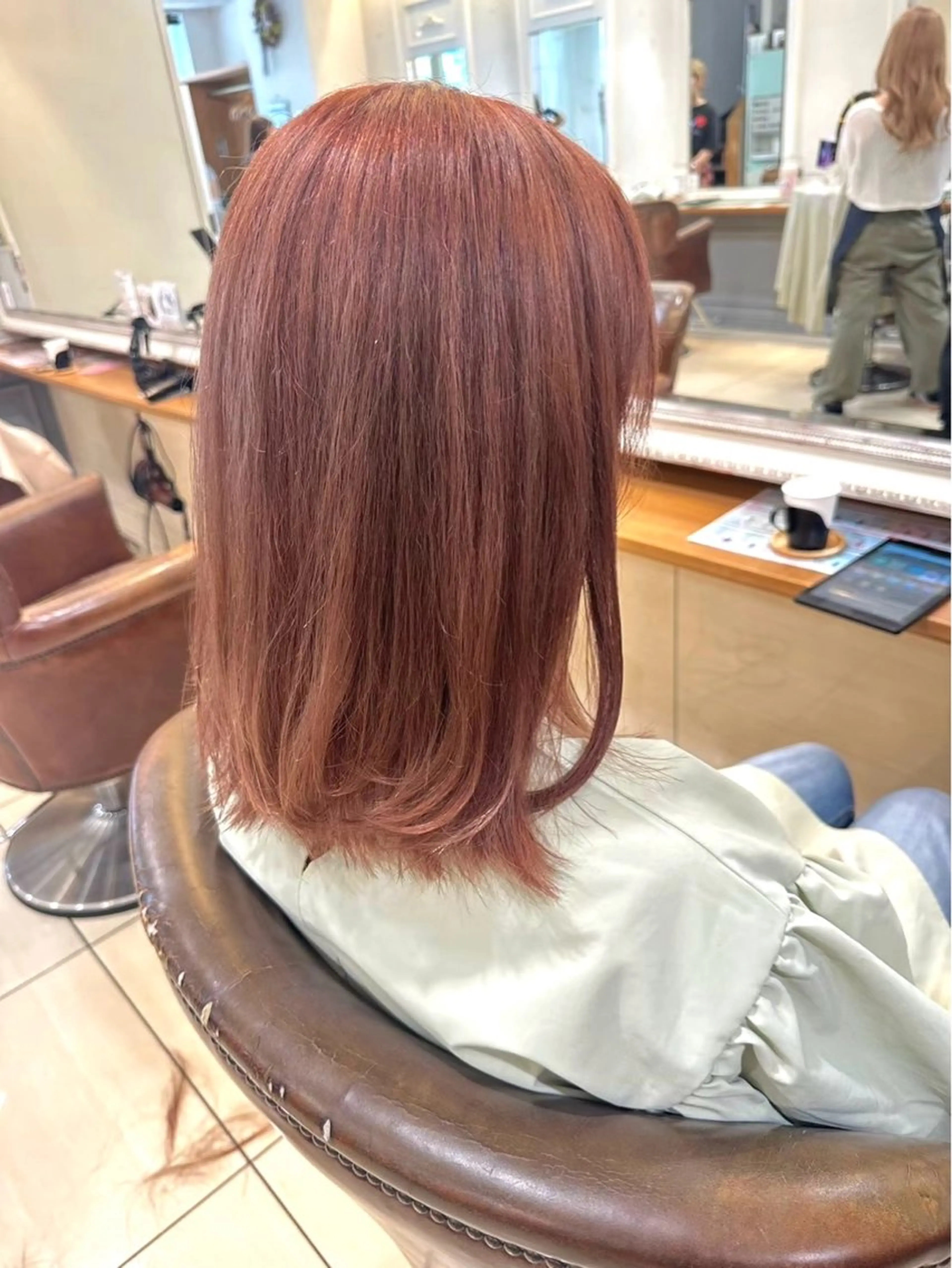 ミディアム カラー ヘアカラー カラー🎀ブリーチ 🎀Honoka🎀のヘアスタイル