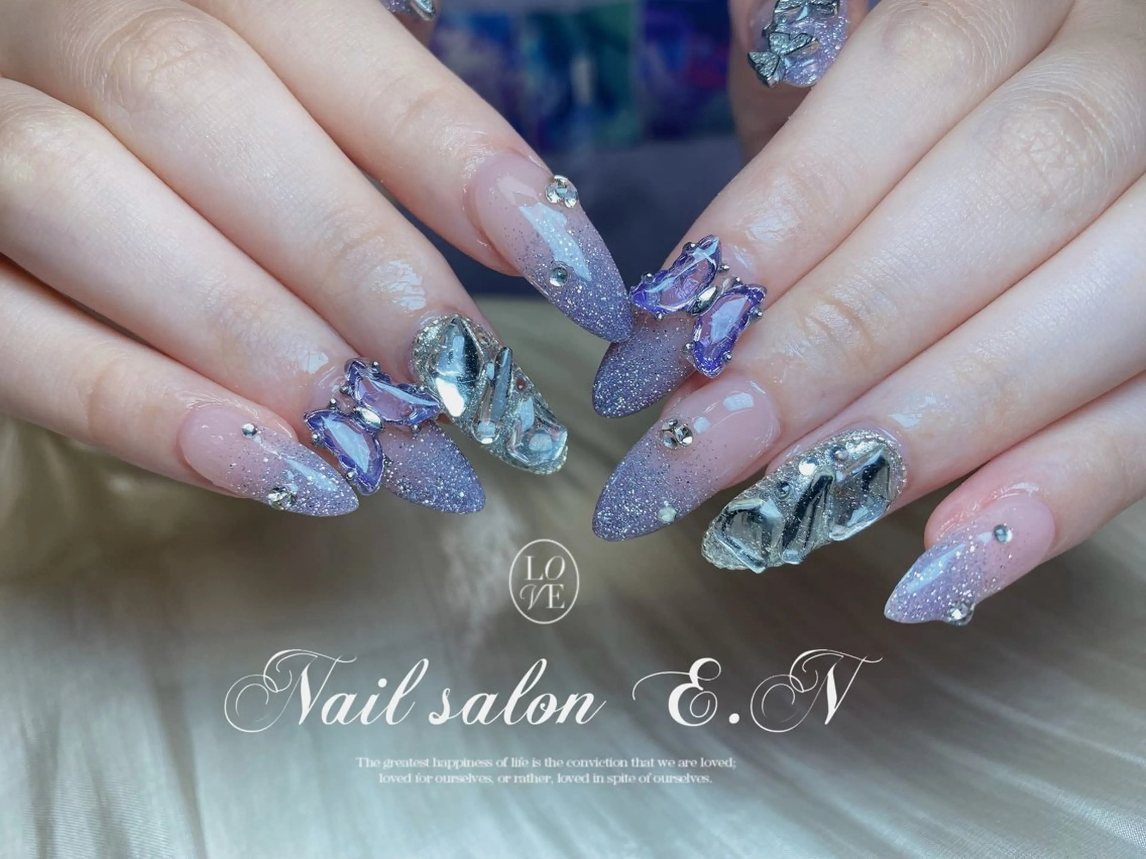 ネイル E.N🦋 長さ出し/持ち込みのネイルデザイン