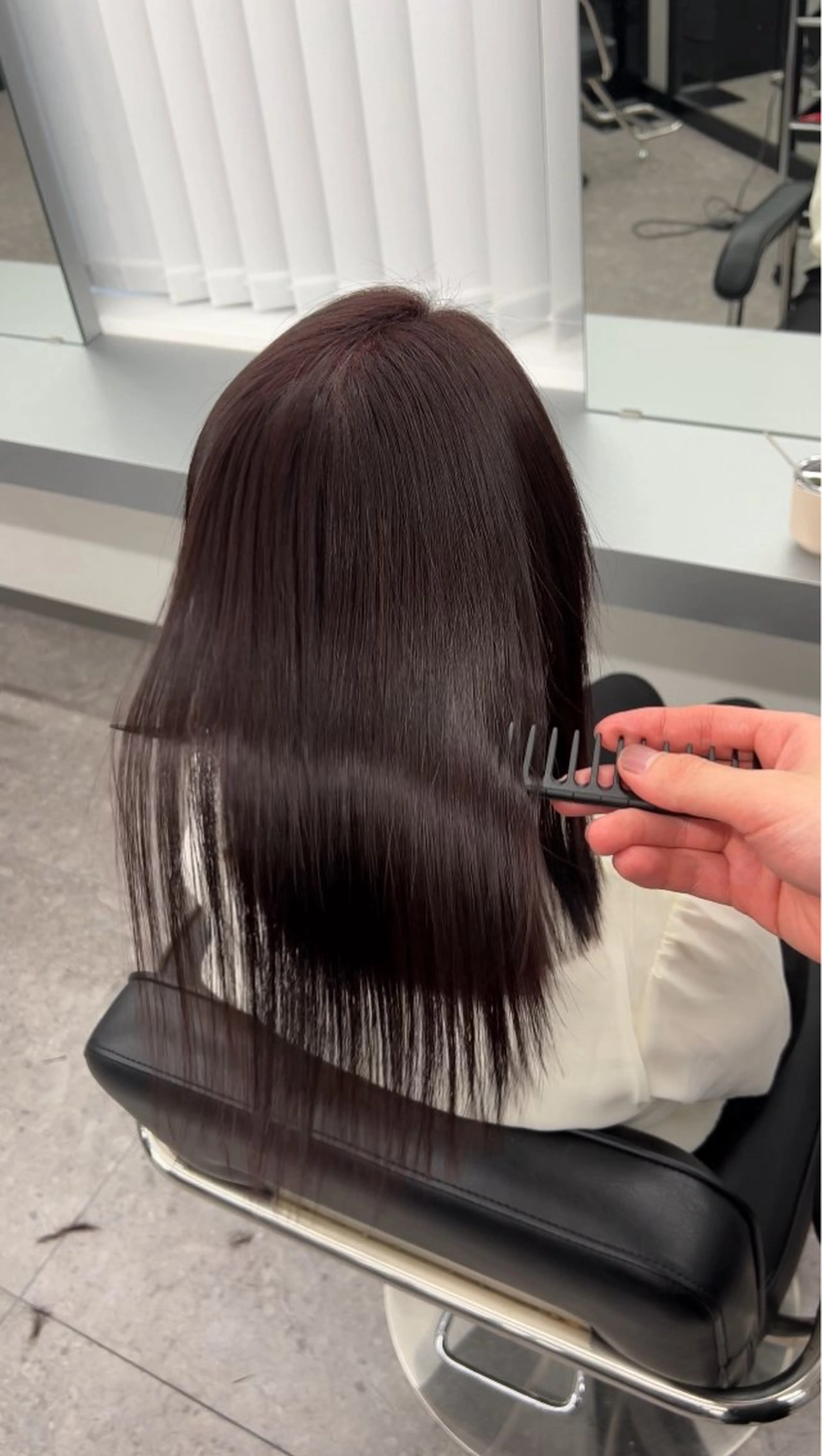 ミディアム 髪質改善ストレート Kantaのヘアスタイル