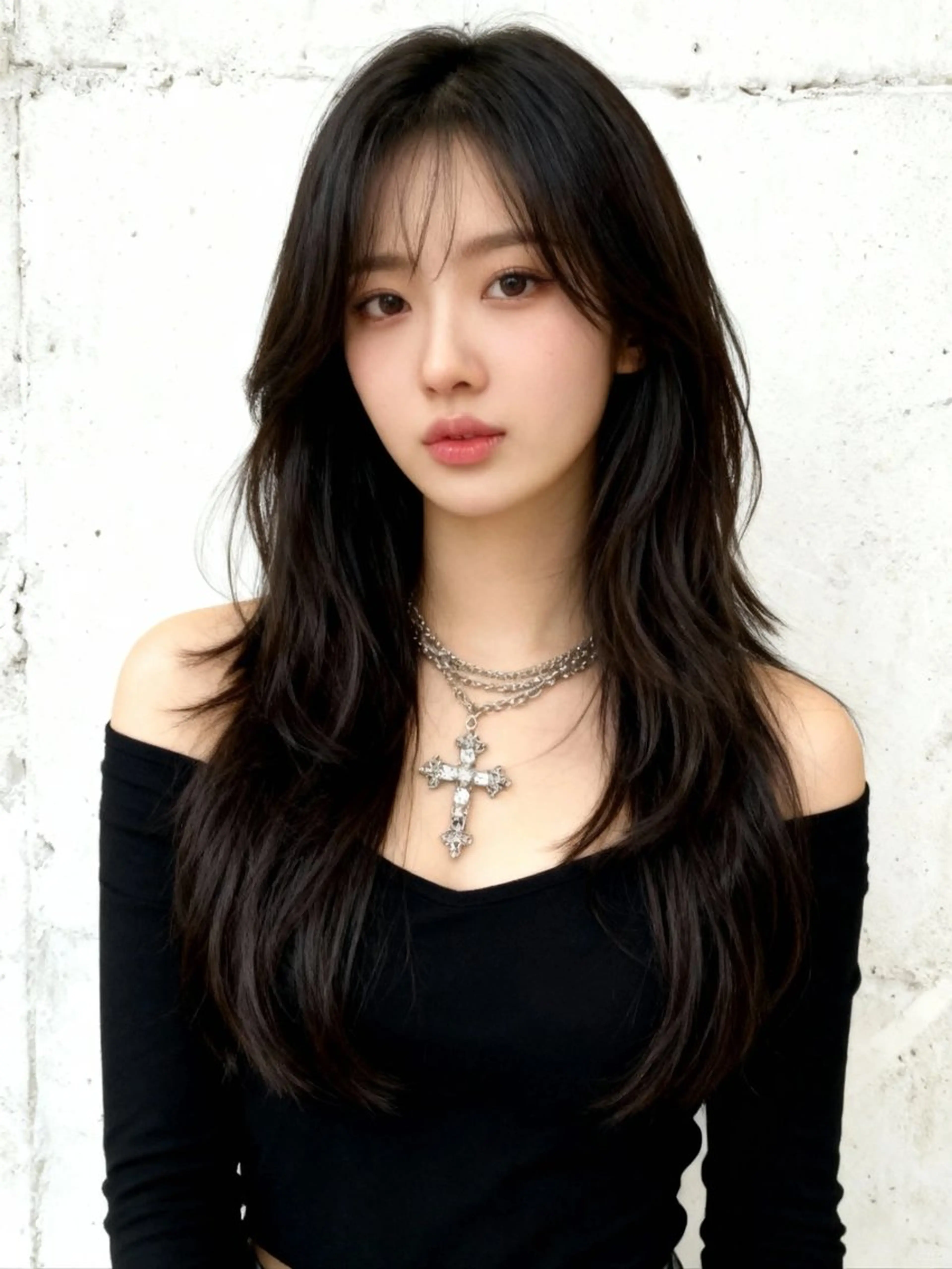 ロング カラー ロングレイヤー アディクシーカラー 透明感カラー くびれヘア 顔まわりレイヤー ヘアカラー 韓国レイヤーカット 🫧大阪梅田レイヤーのヘアスタイル