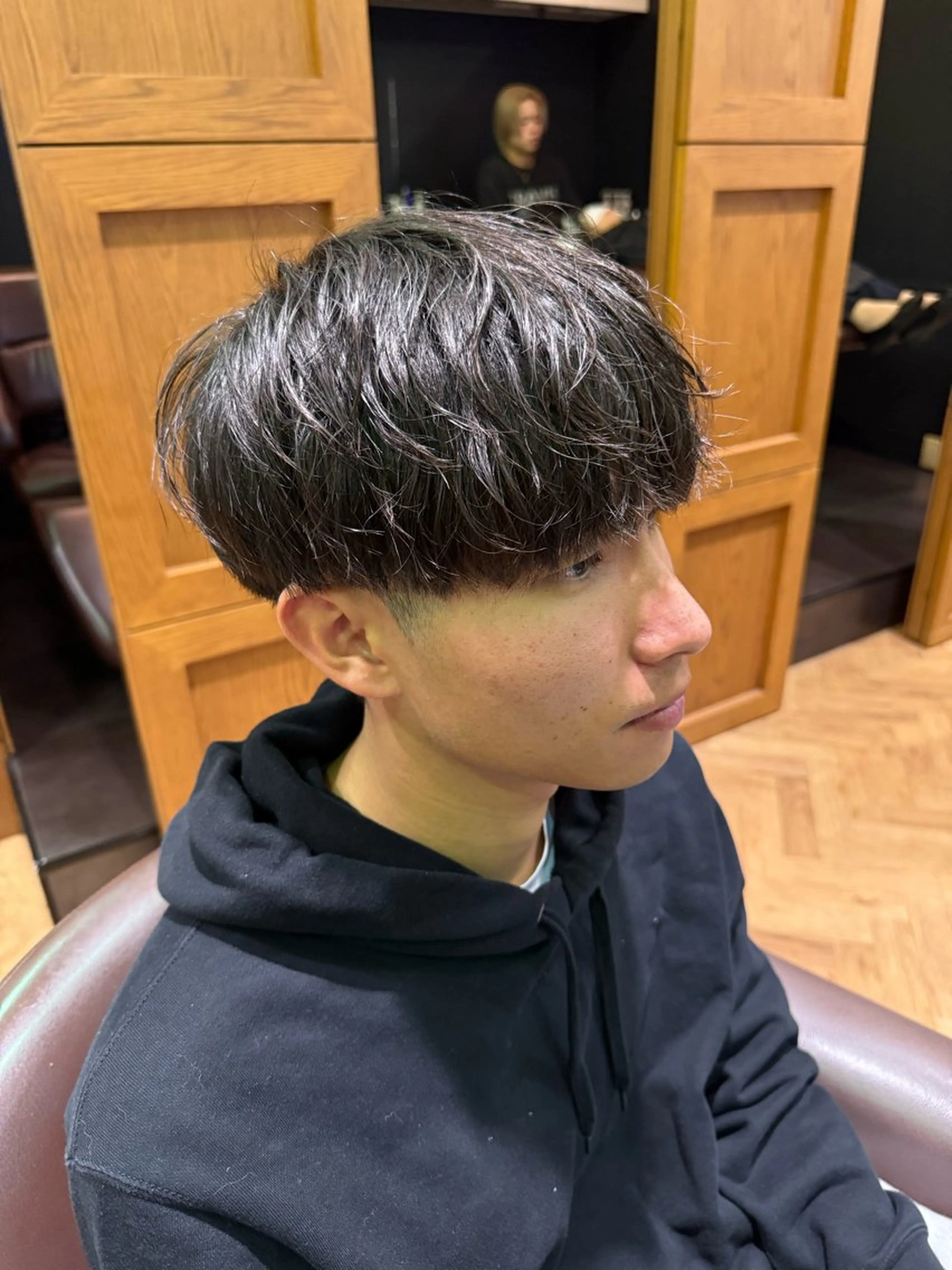 ショート メンズ マッシュ メンズパーマ 溝口 槙里也のヘアスタイル