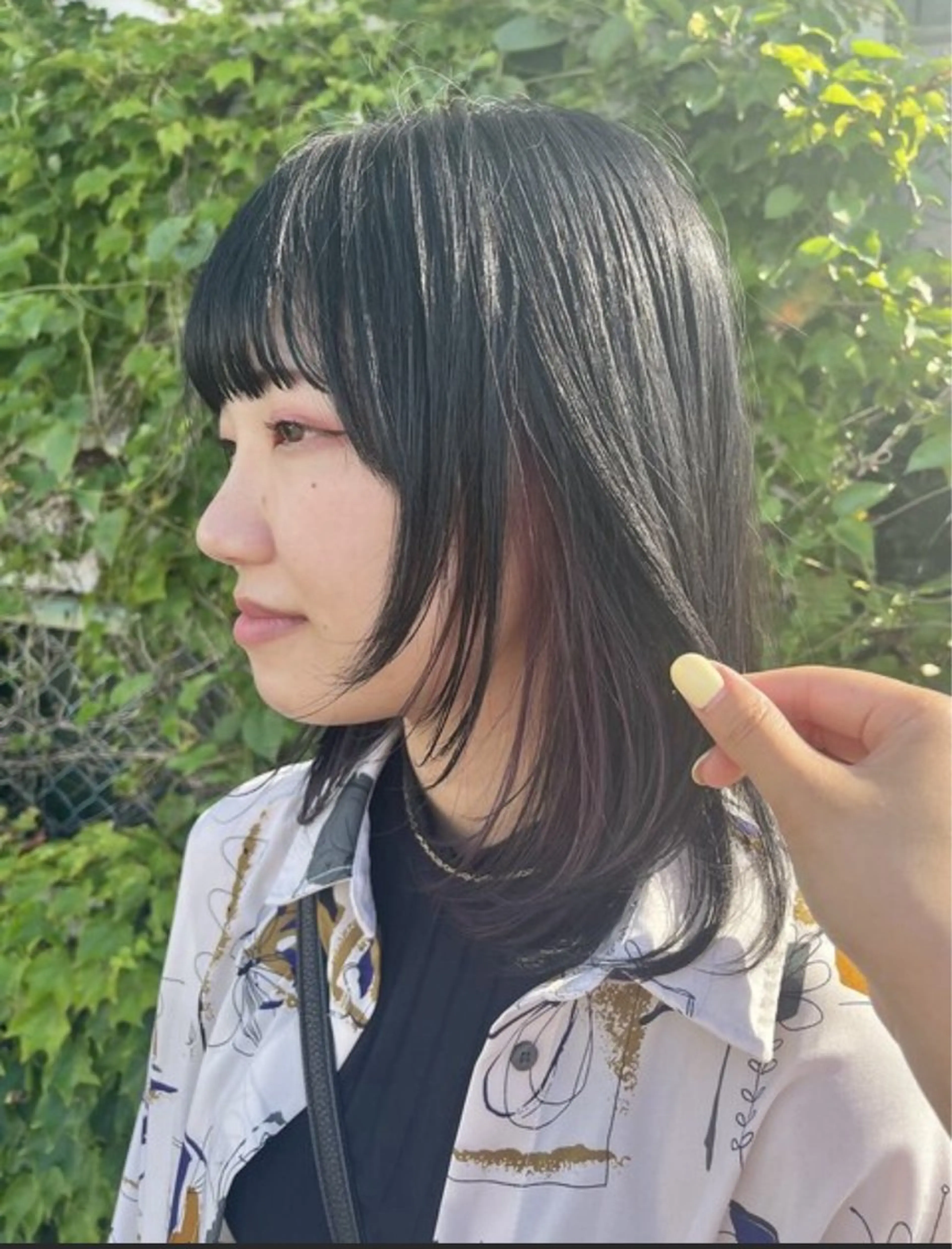 セミロング カラー 透明感カラー/ くびれヘア/ユウユのヘアスタイル