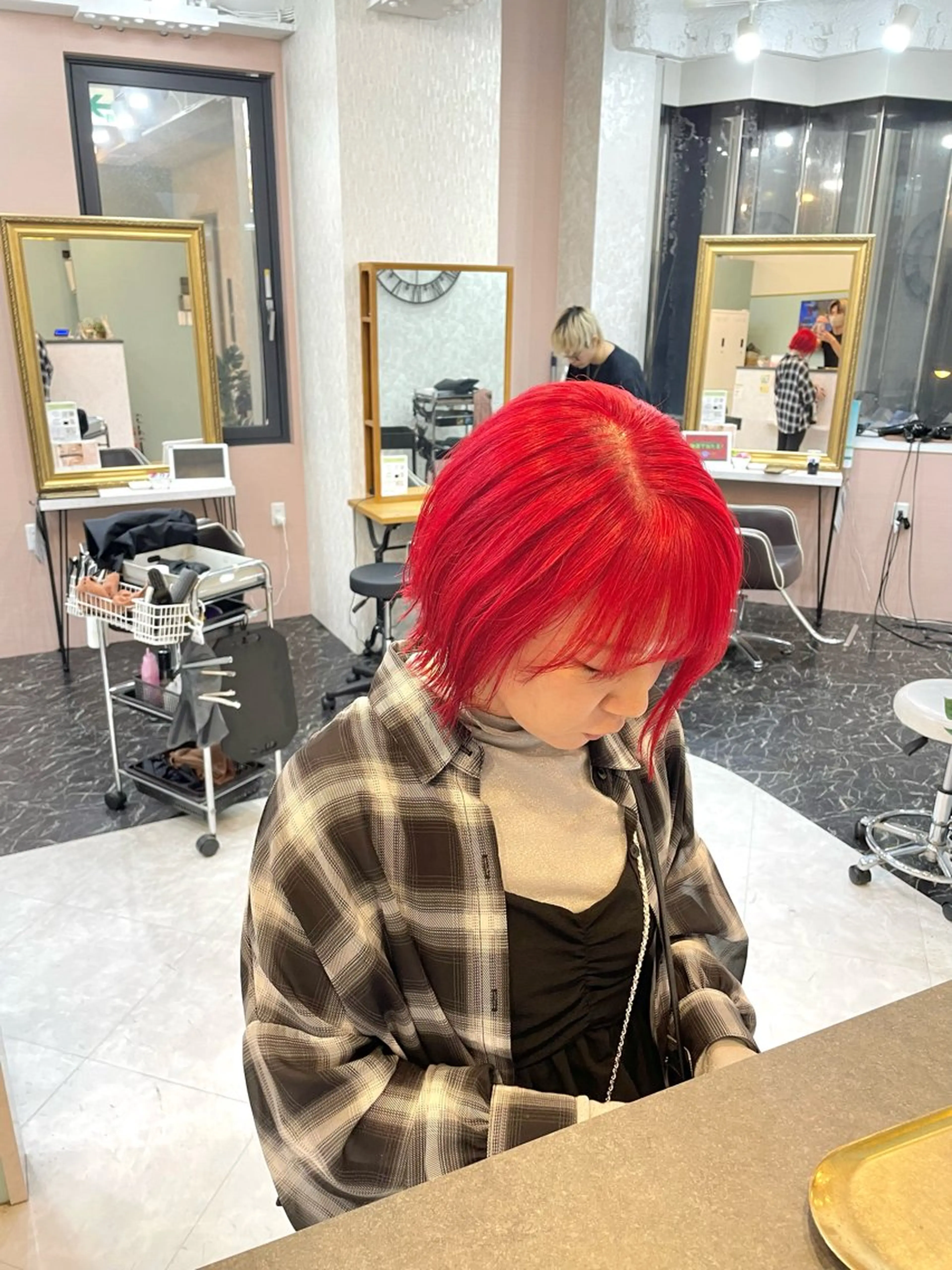 ショート カット ヘアカラー 亀川蓮 Agu hairのヘアスタイル