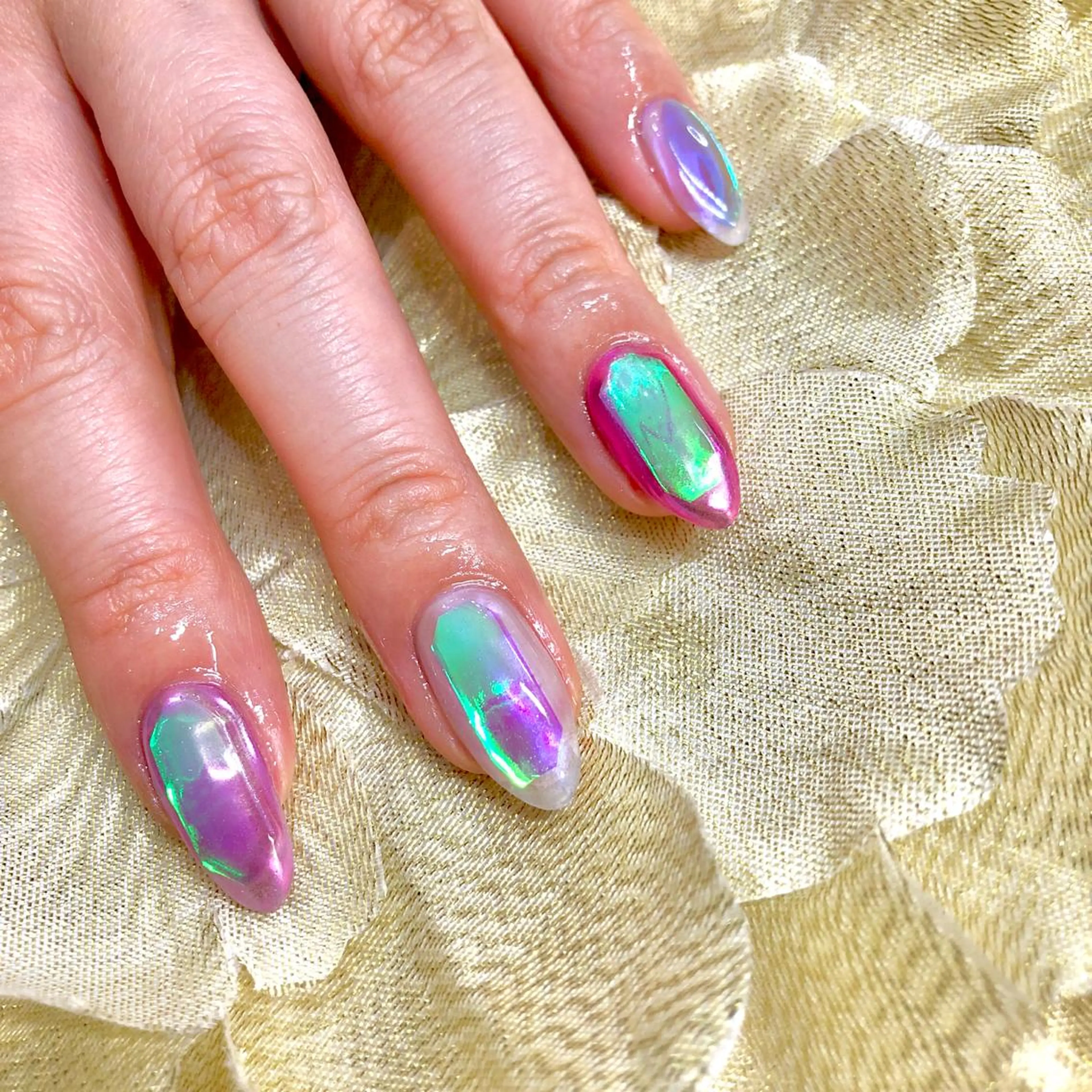 ネイル 氷ネイル・うるうるネイル J terrace Nailのネイルデザイン