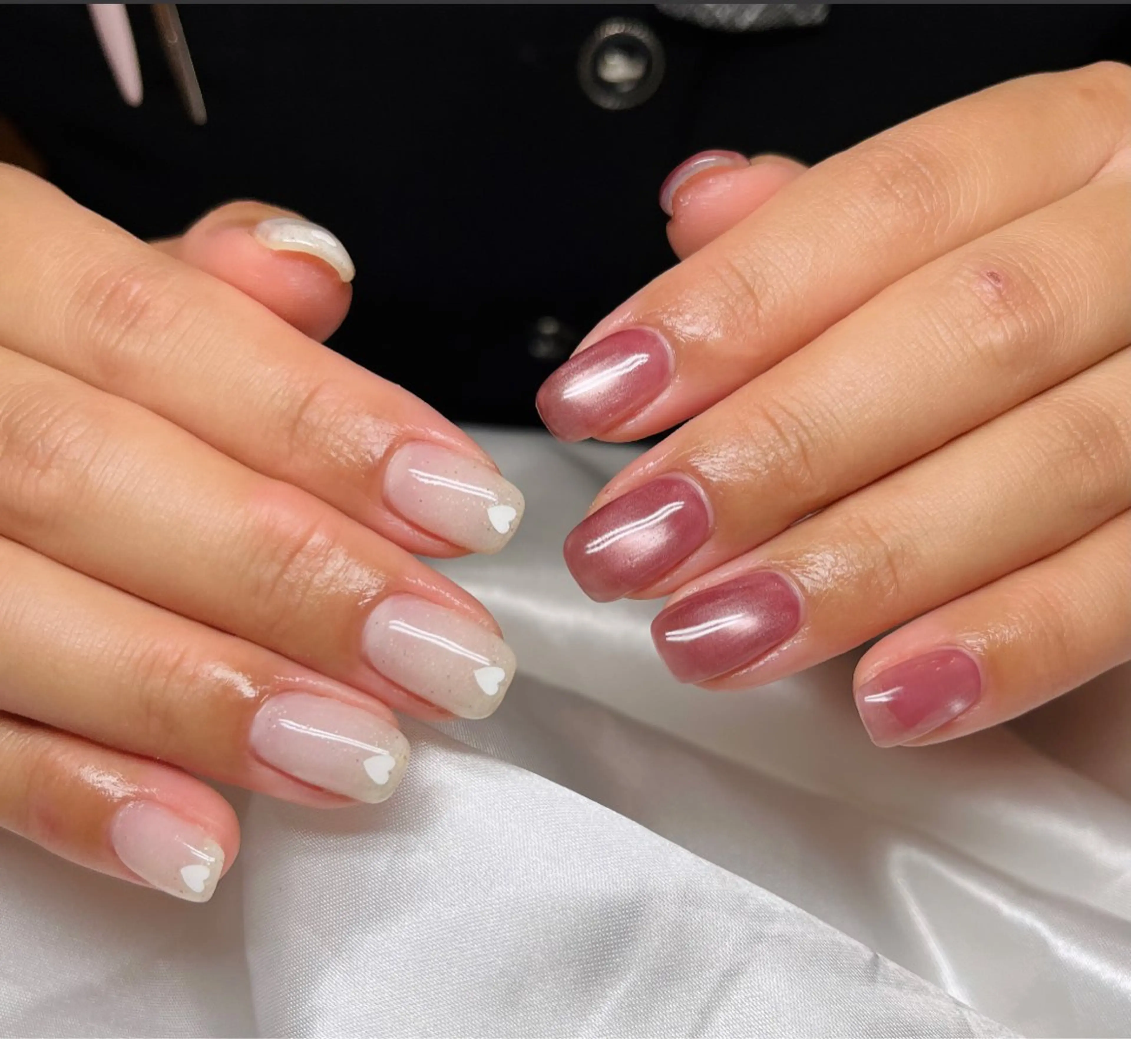 ネイル ハート マグネットネイル ハンドネイル HazeGrass NAILのネイルデザイン