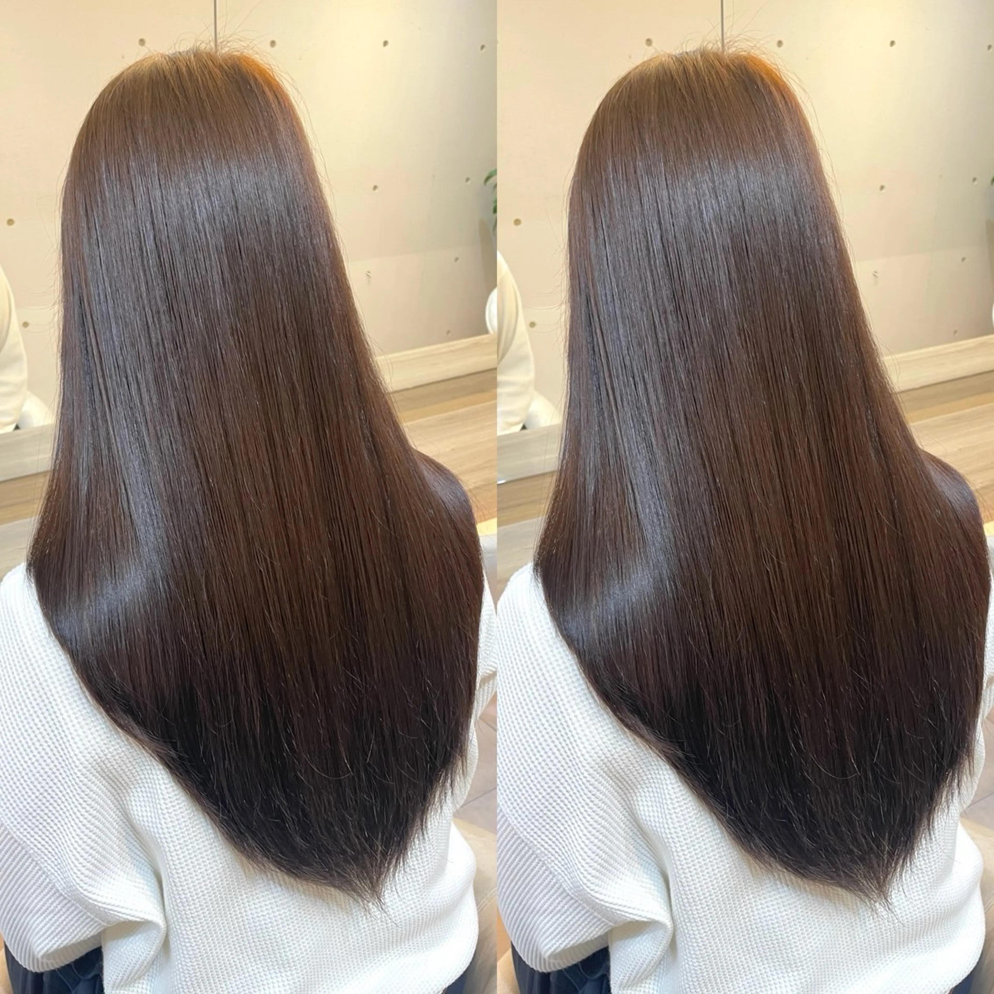 ロング カラー ブラウンカラー レイヤーカット ブリーチ無しダブル カラー🦕まどかのヘアスタイル