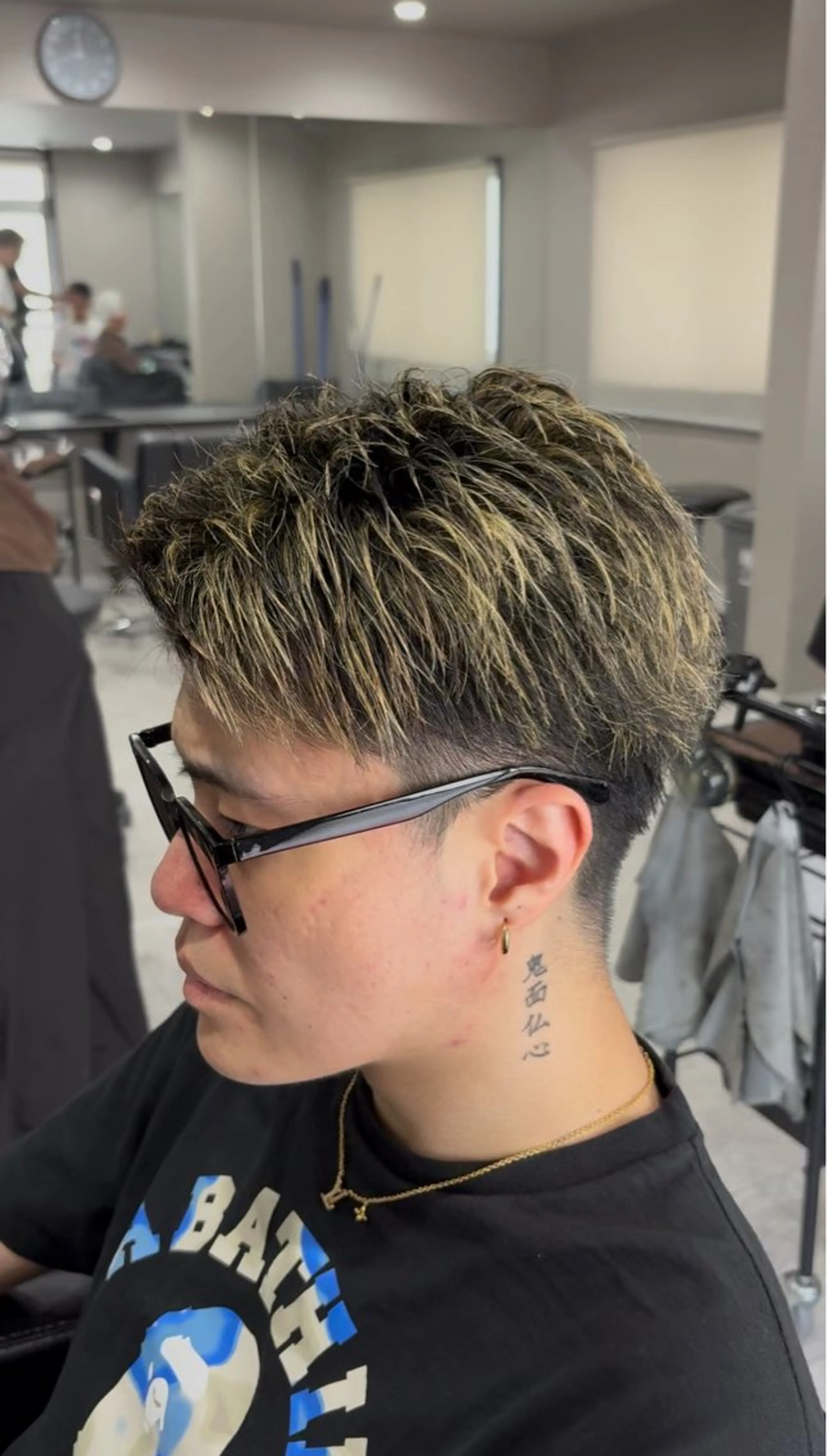 men's hairメッシュカラー(1ブリーチ)の写真