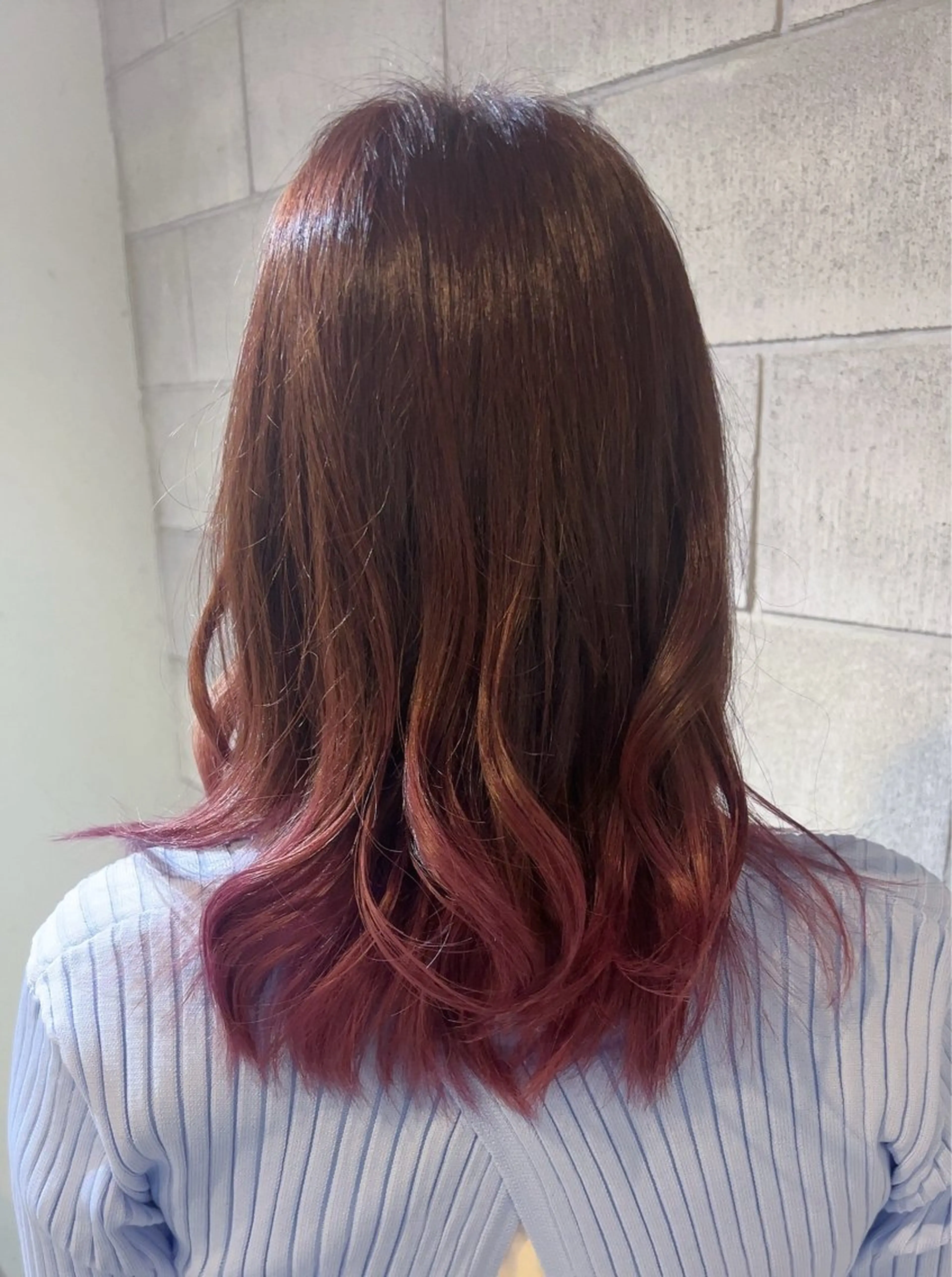 セミロング カット ヘアカラー BREK岐阜店所属・安藤 伸一のヘアスタイル