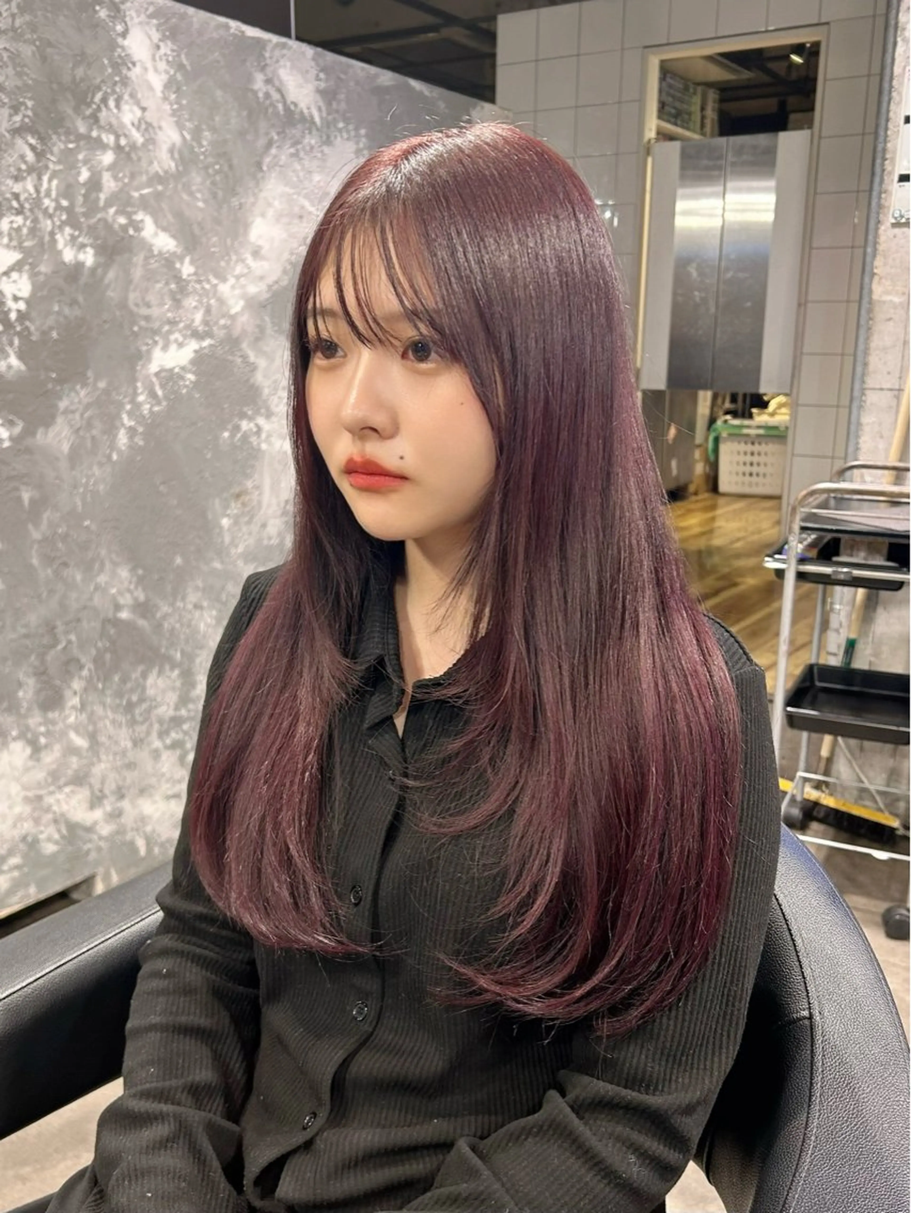 セミロング カラー IS所属・横浜美容室/透明感 カラー/レイヤーのヘアスタイル