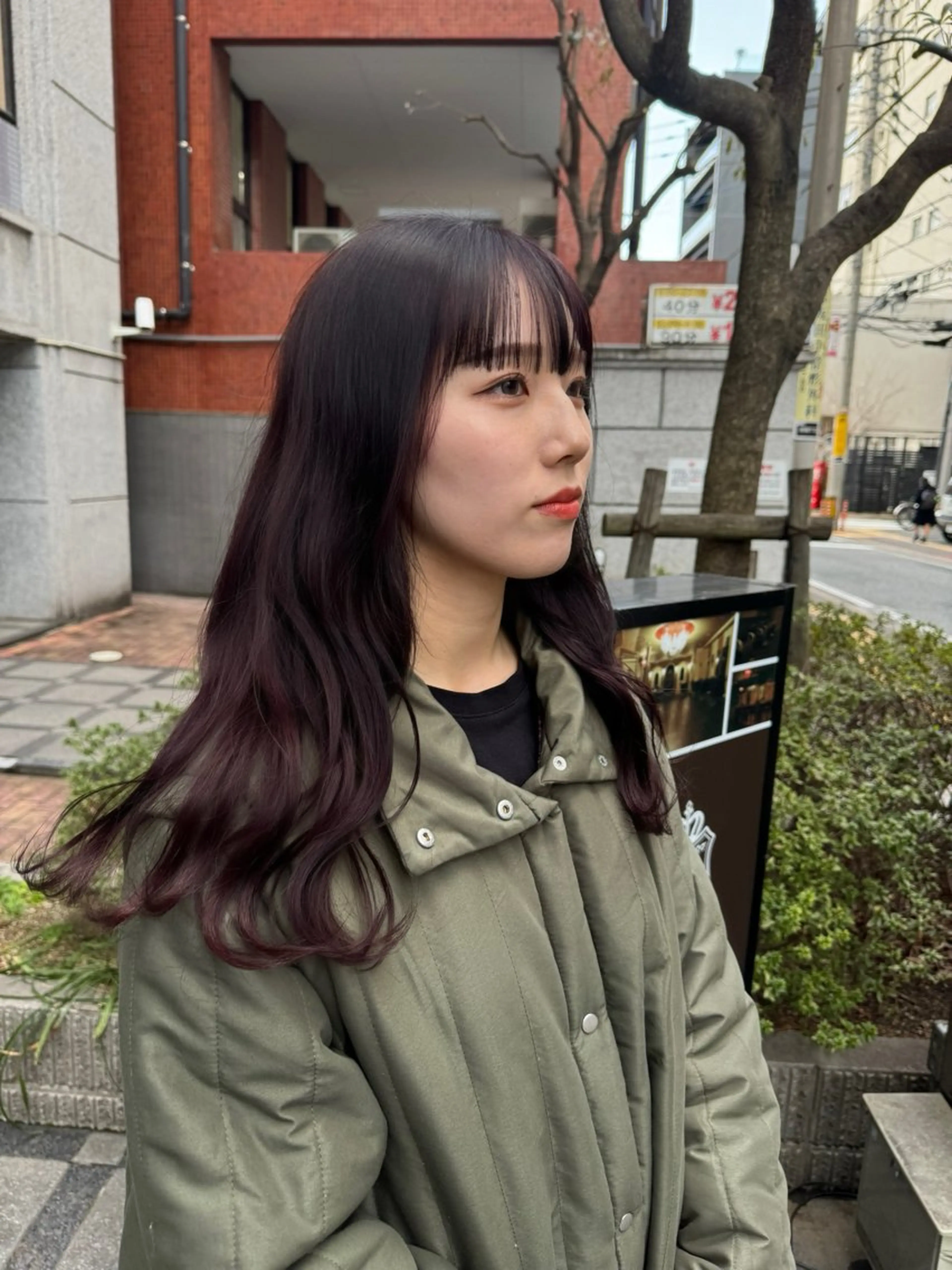 ロング 笠井 彩花のヘアスタイル