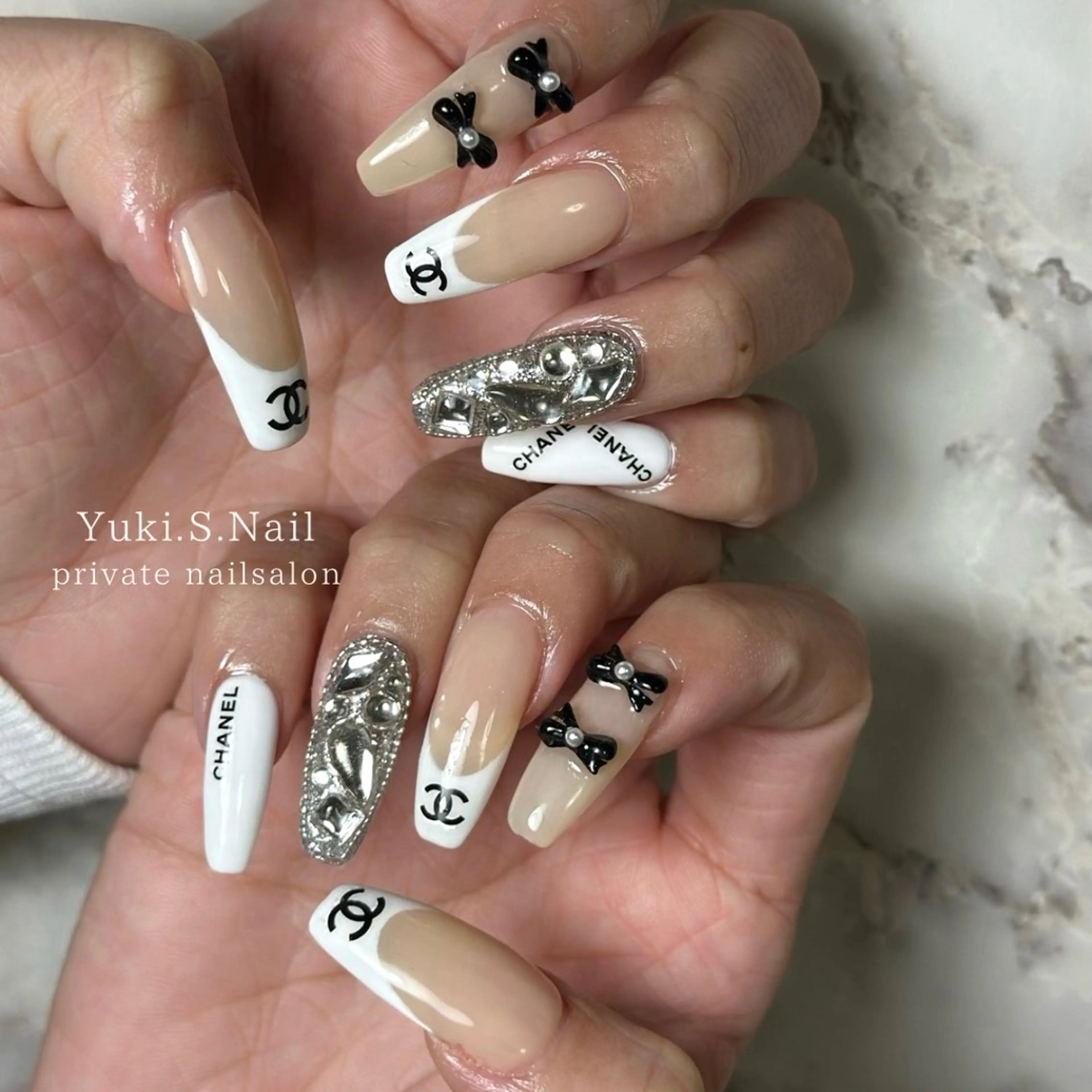 ロング ハンドネイル Yuki S.Nailのネイルデザイン