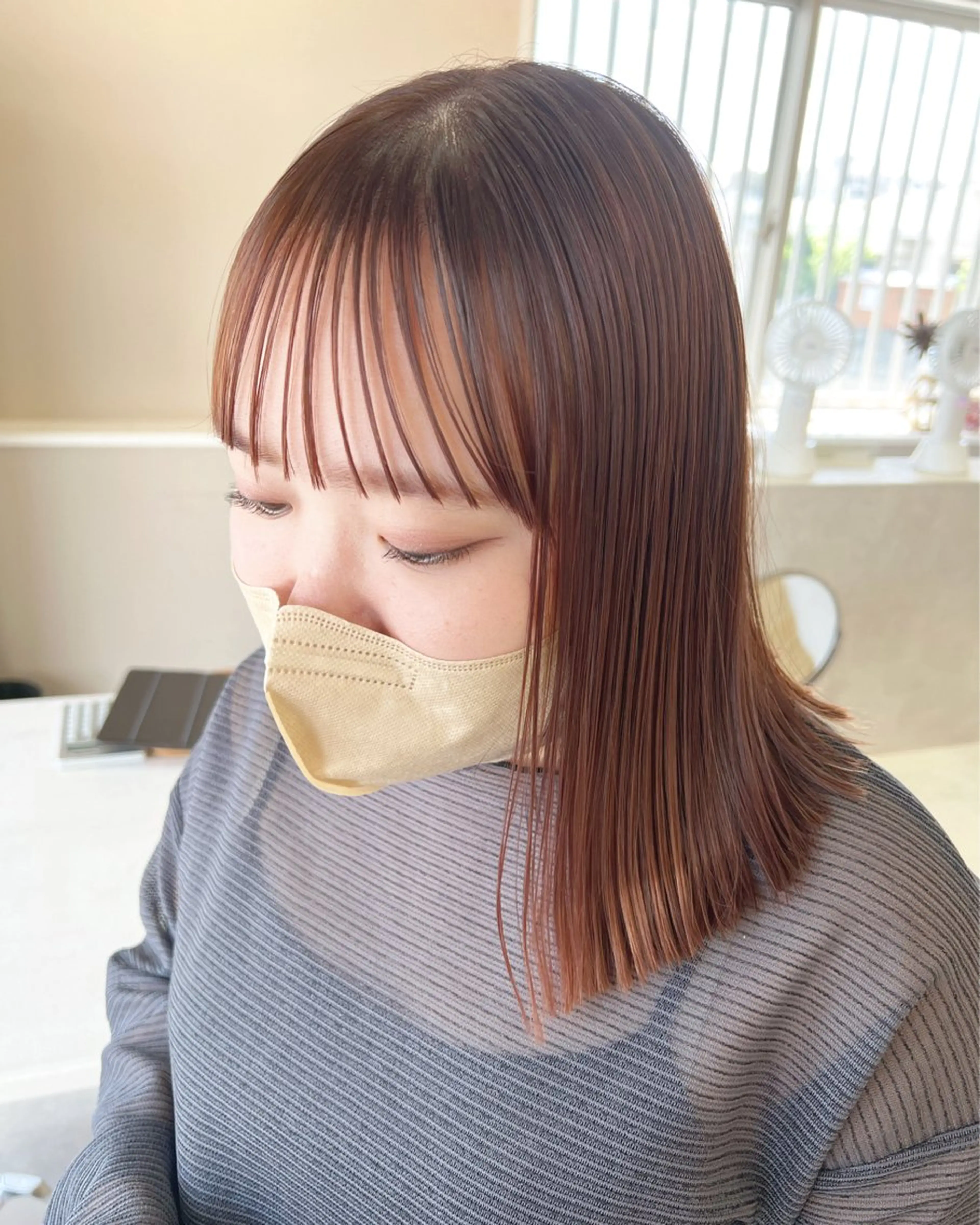 ミディアム カラー テトネ タカシのヘアスタイル