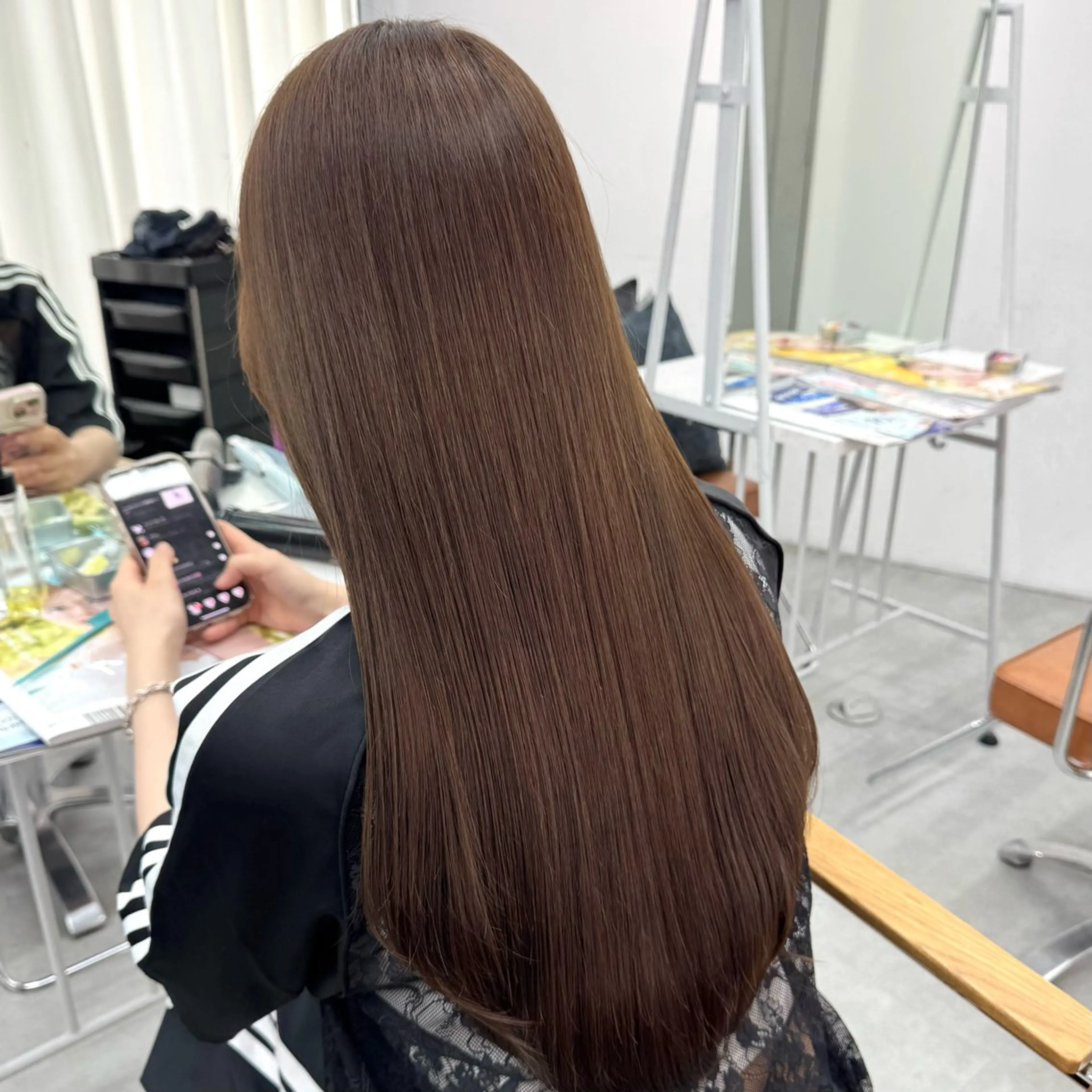 ロング カラー ヘアアレンジ ヘアカラー ブリーチなしカラー /新百合ヶ丘/安形翔のヘアスタイル