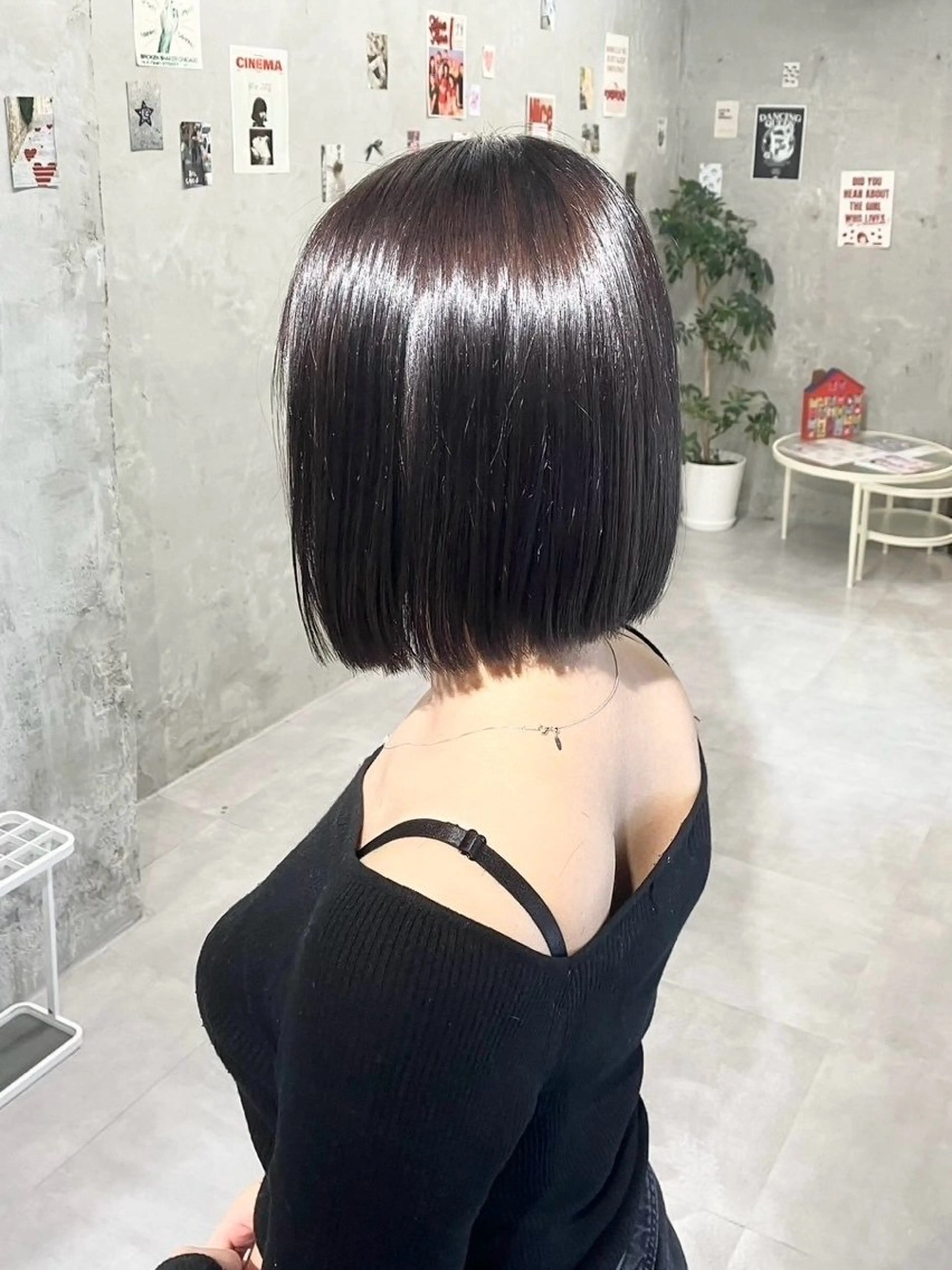 ミディアム カラー カット ヘアカラー トリートメント door white hideのヘアスタイル